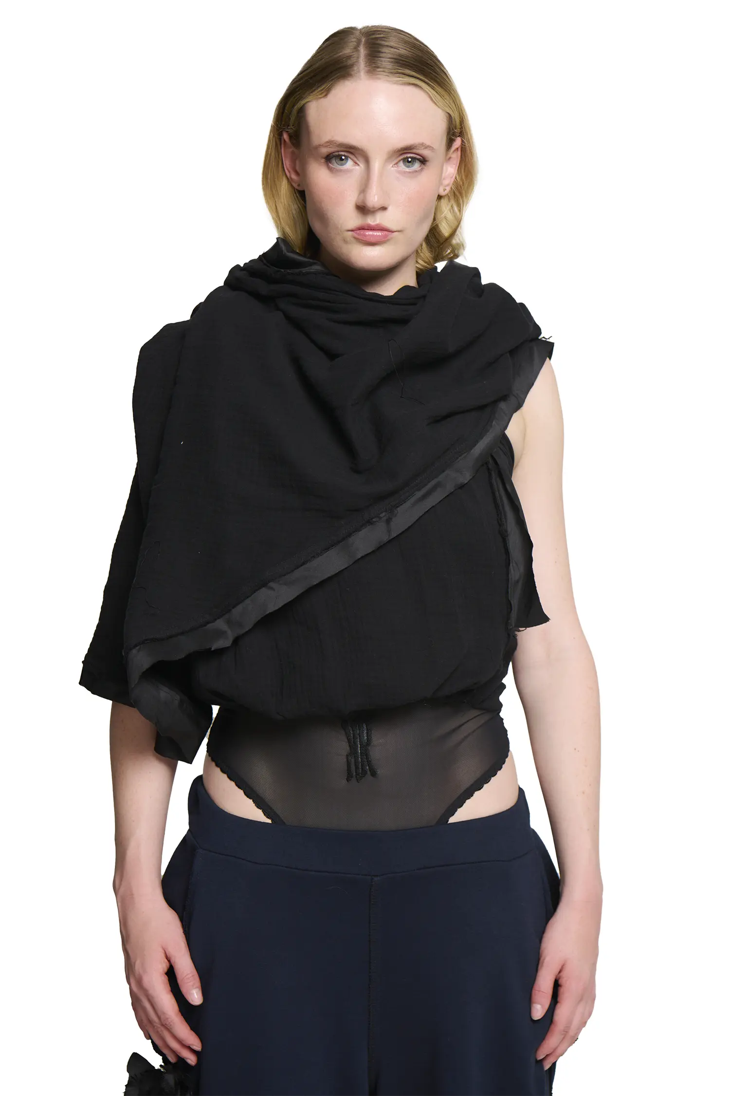 Ava Shawl Wrap - Black - Image 2