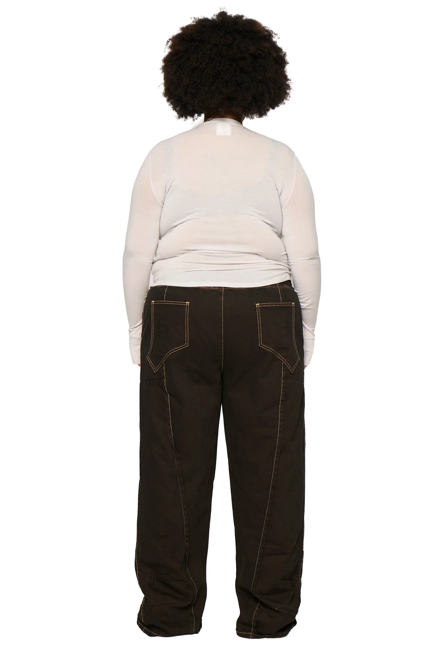 Baggy Spider Denim - Overdye Brown - Image 4
