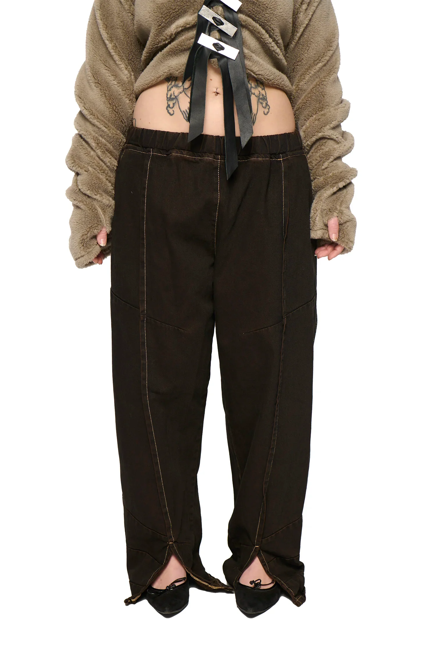 Baggy Spider Denim - Overdye Brown - Image 6