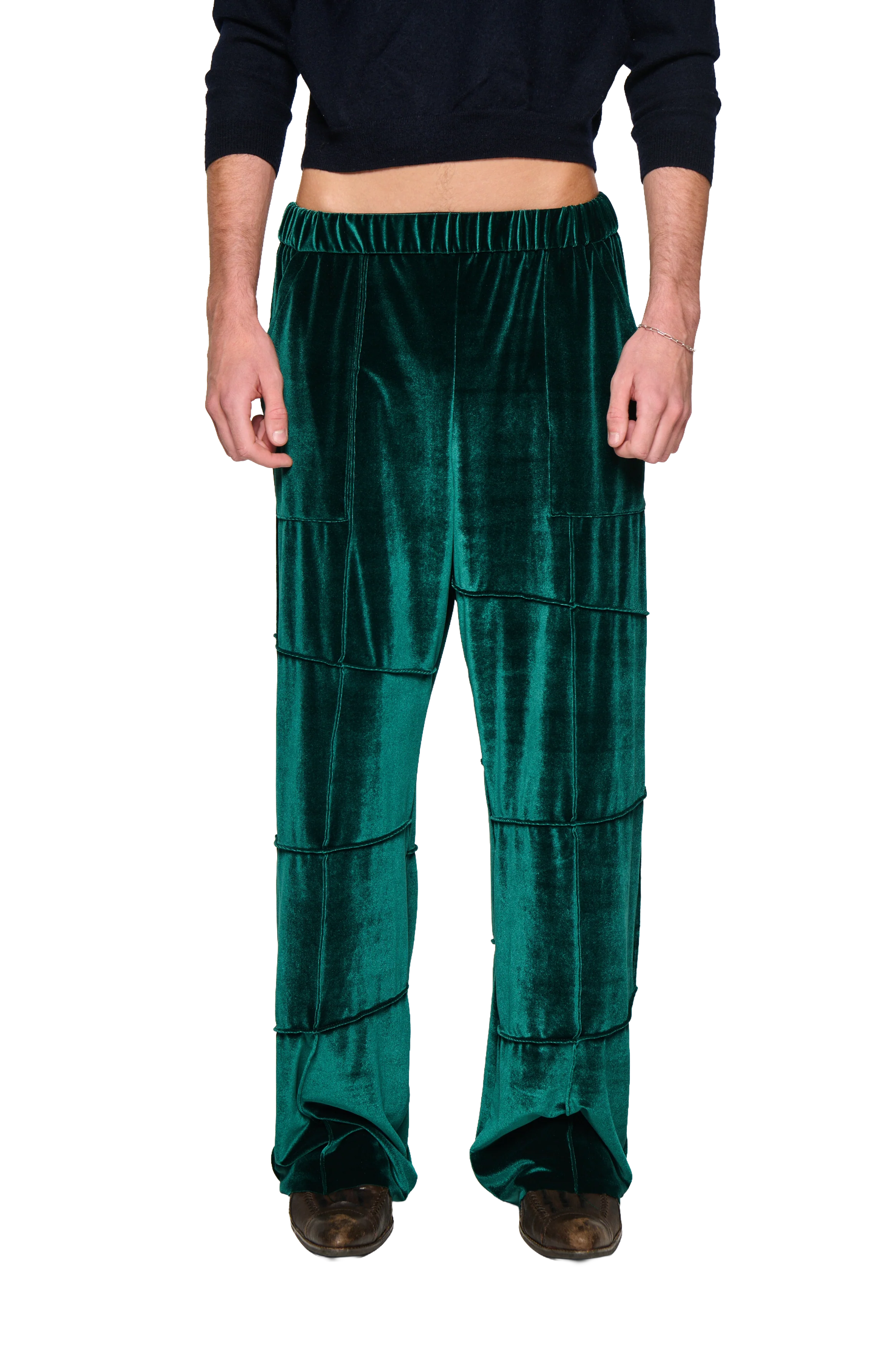 Baggy Spider Pant - Bottle Green - Image 5