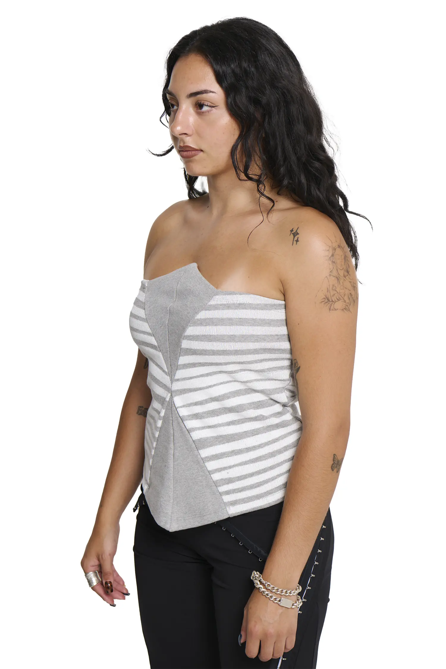Circus Bandeau - Grey/White - Image 2