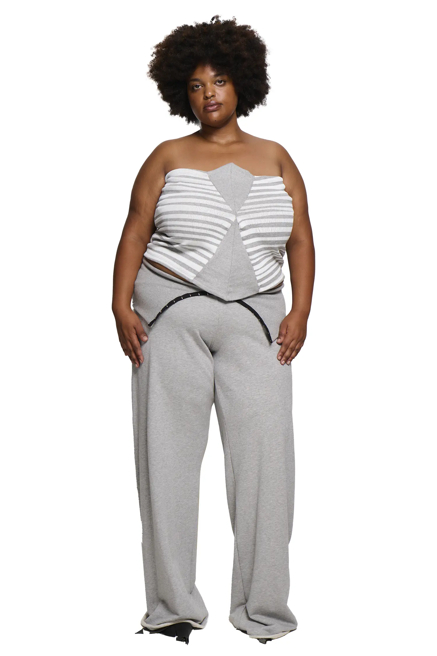 Circus Bandeau - Grey/White - Image 5