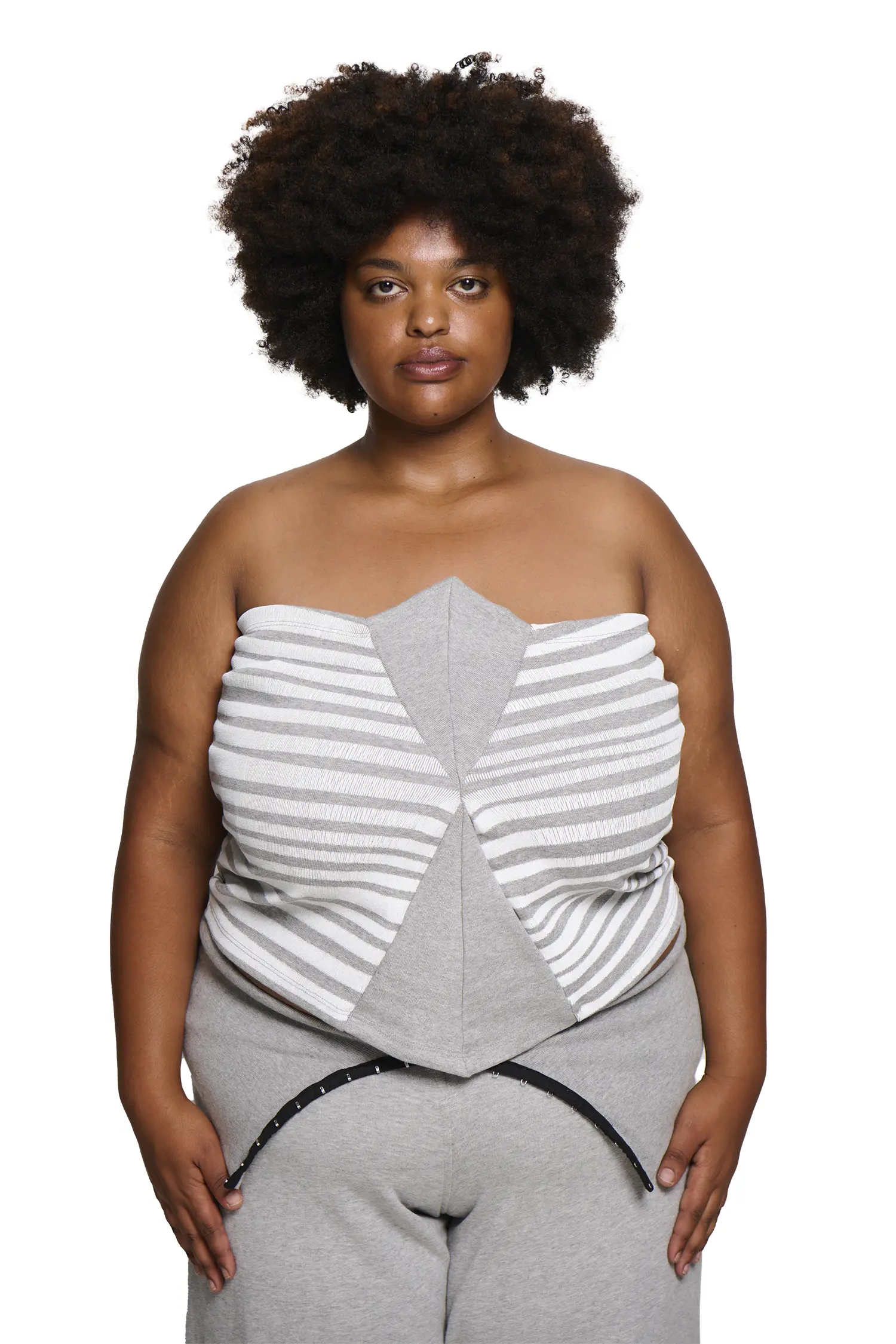 Circus Bandeau - Grey/White - Image 6