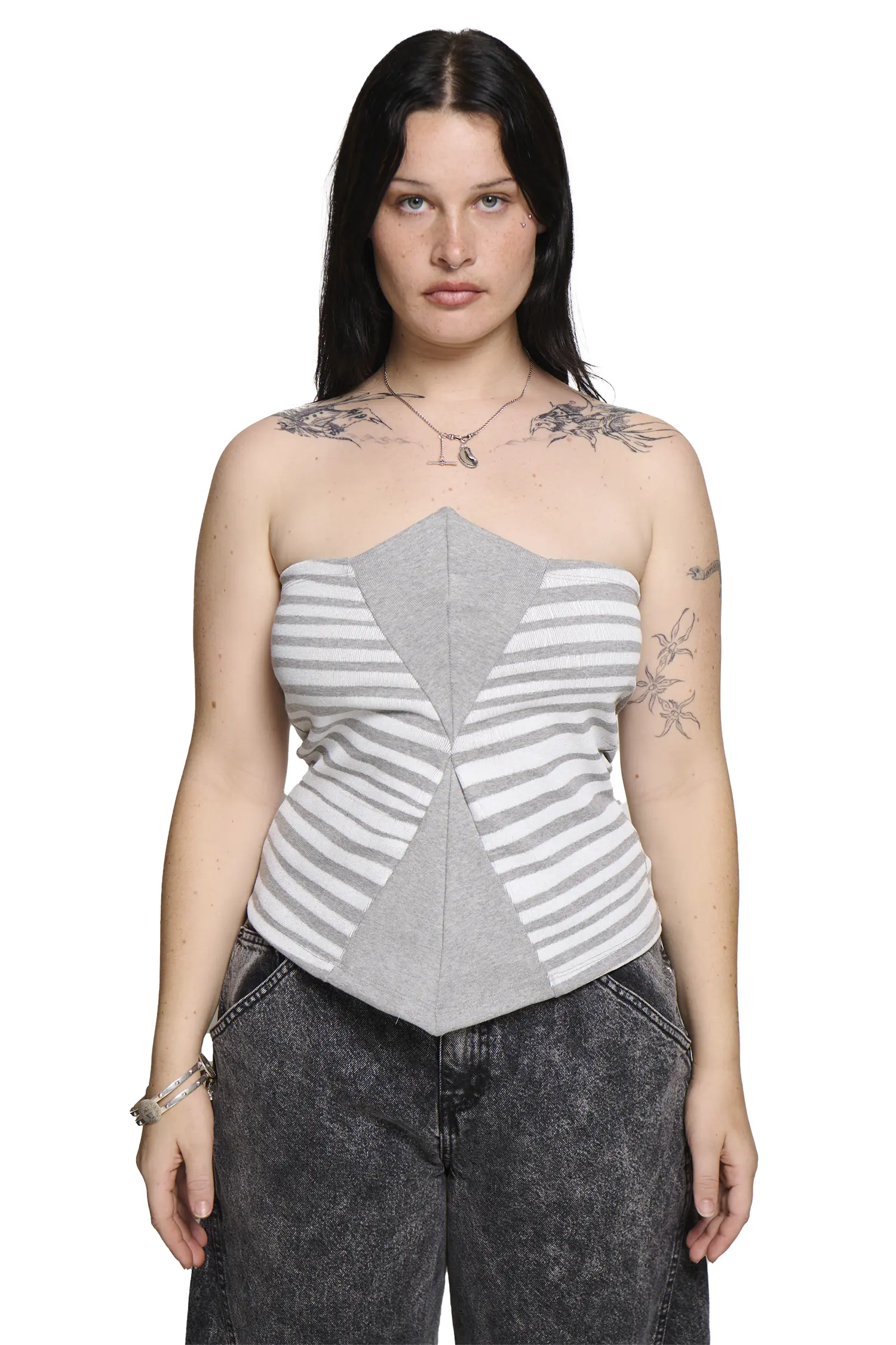 Circus Bandeau - Grey/White - Image 7