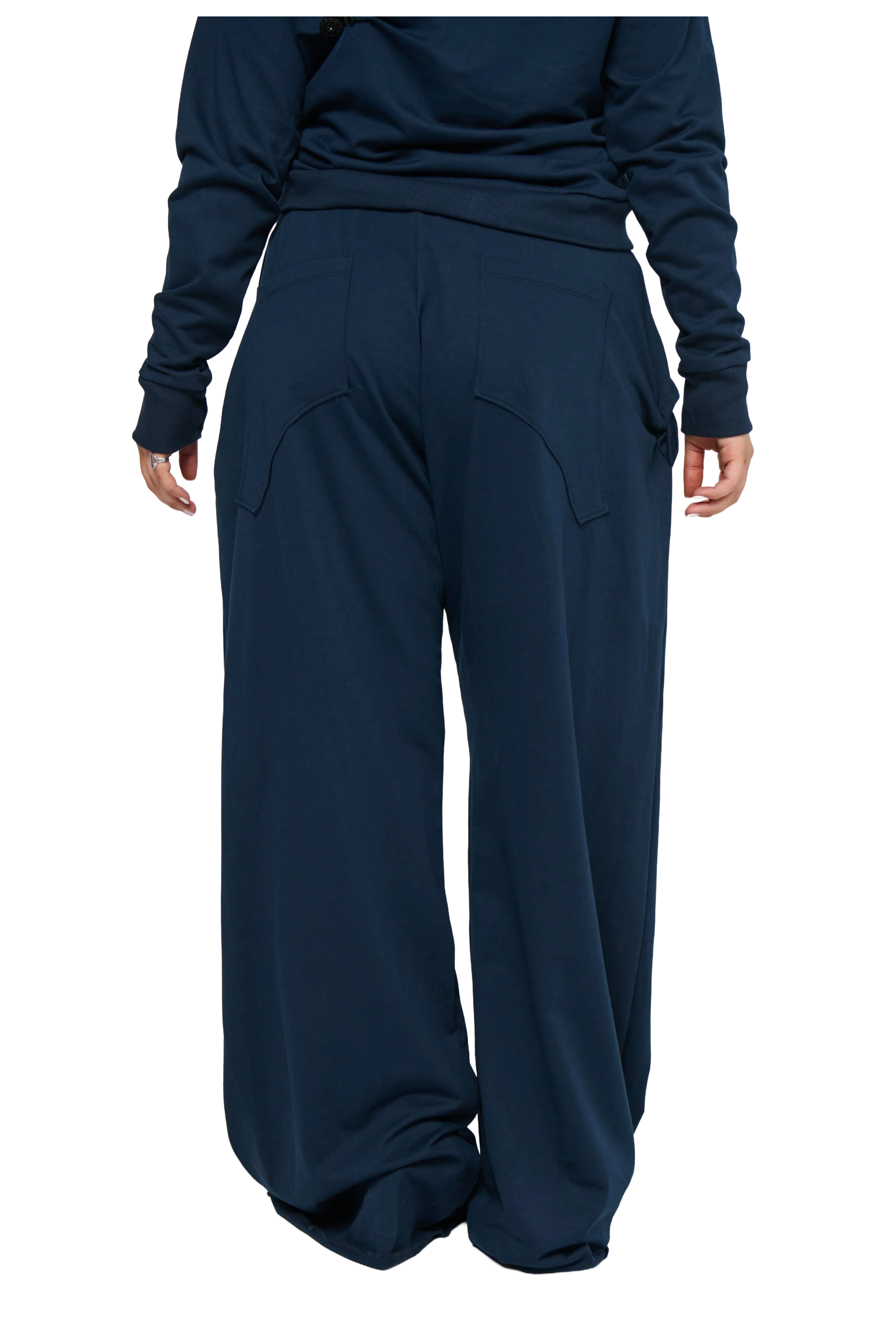 Button Twist Pant - Navy - Image 7