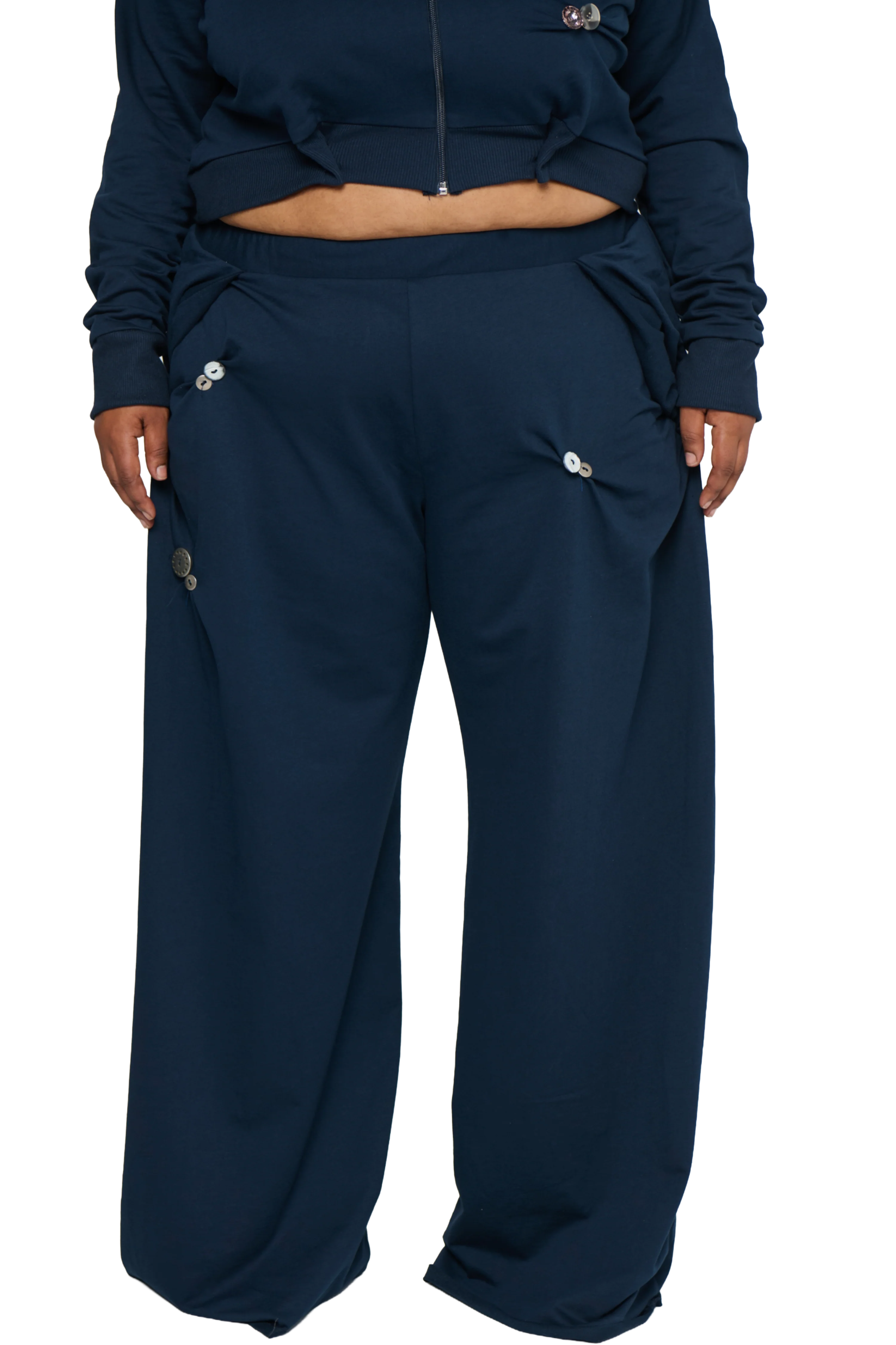 Button Twist Pant - Navy - Image 8