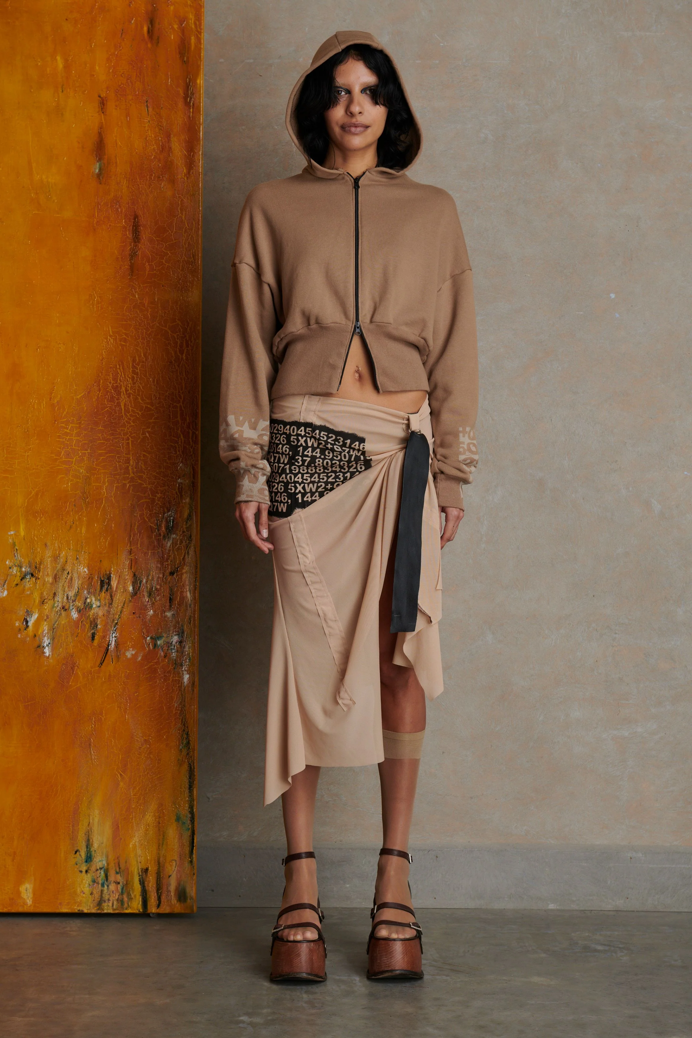 Chloe Skirt - Beige - Image 5