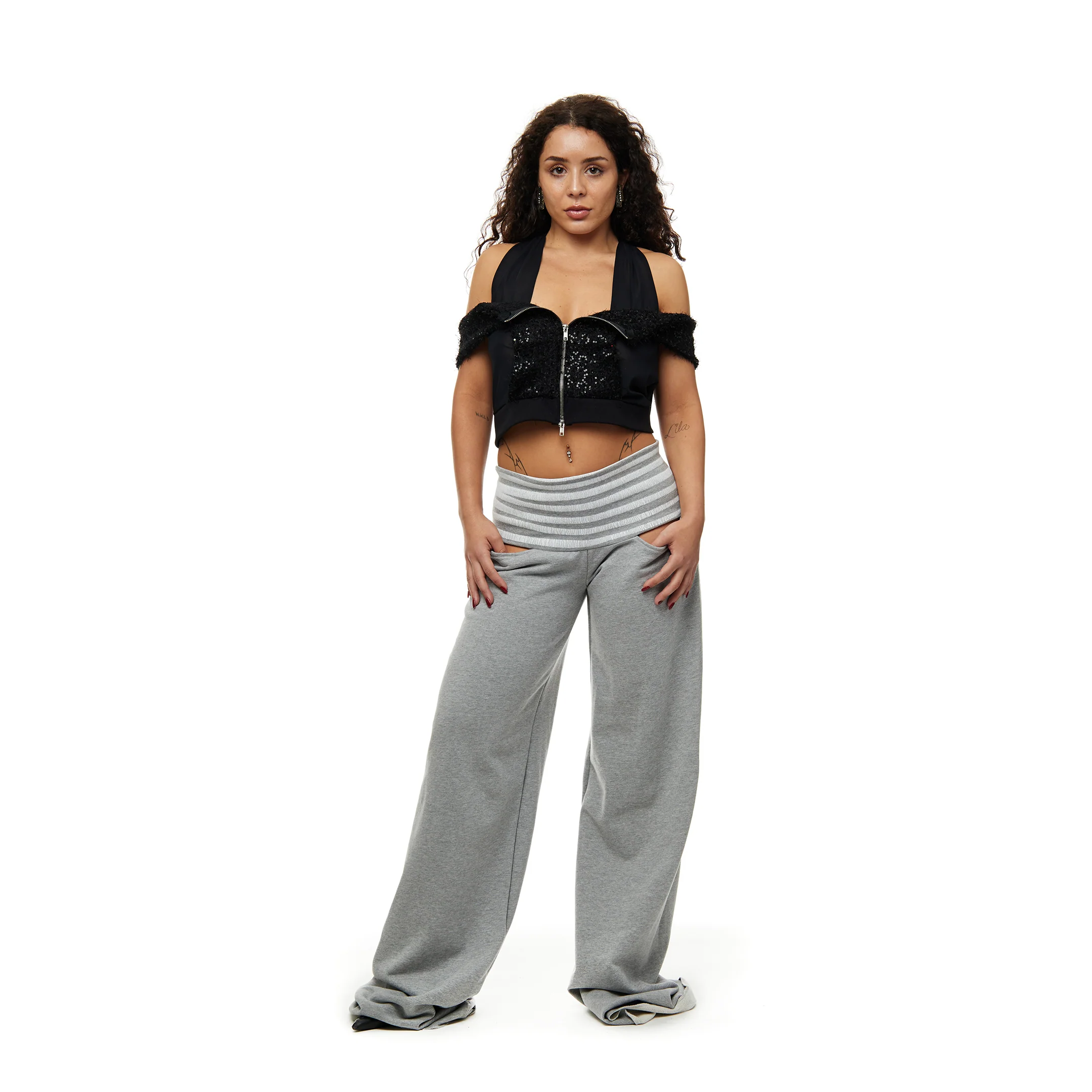 Circus Pant - Grey/White - Image 4