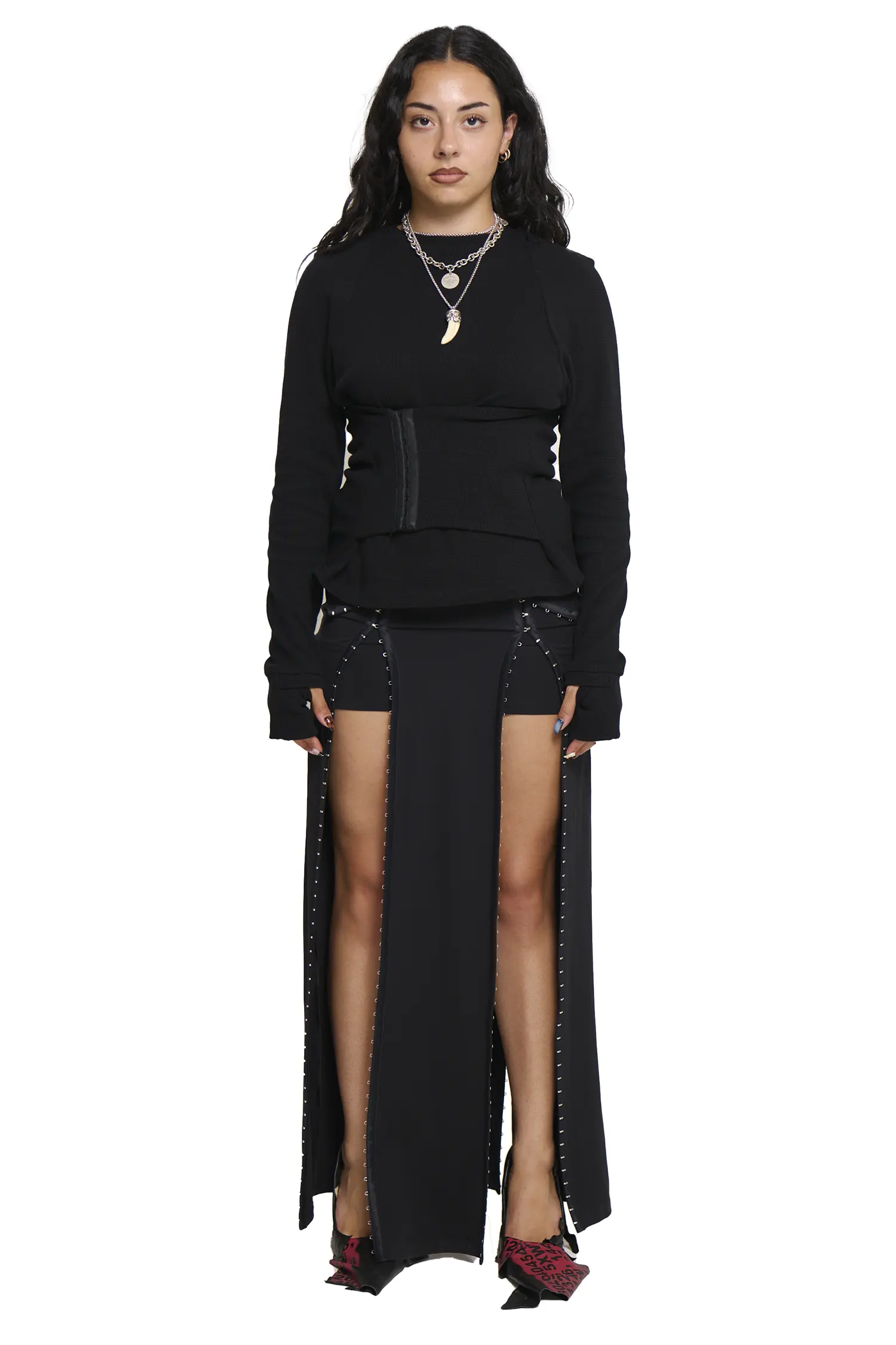 Wrapped Top - Black - Image 2