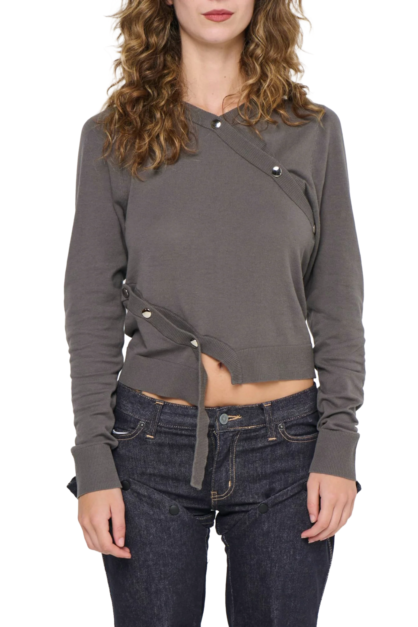 Dark Horse Cardigan - Taupe - Image 3