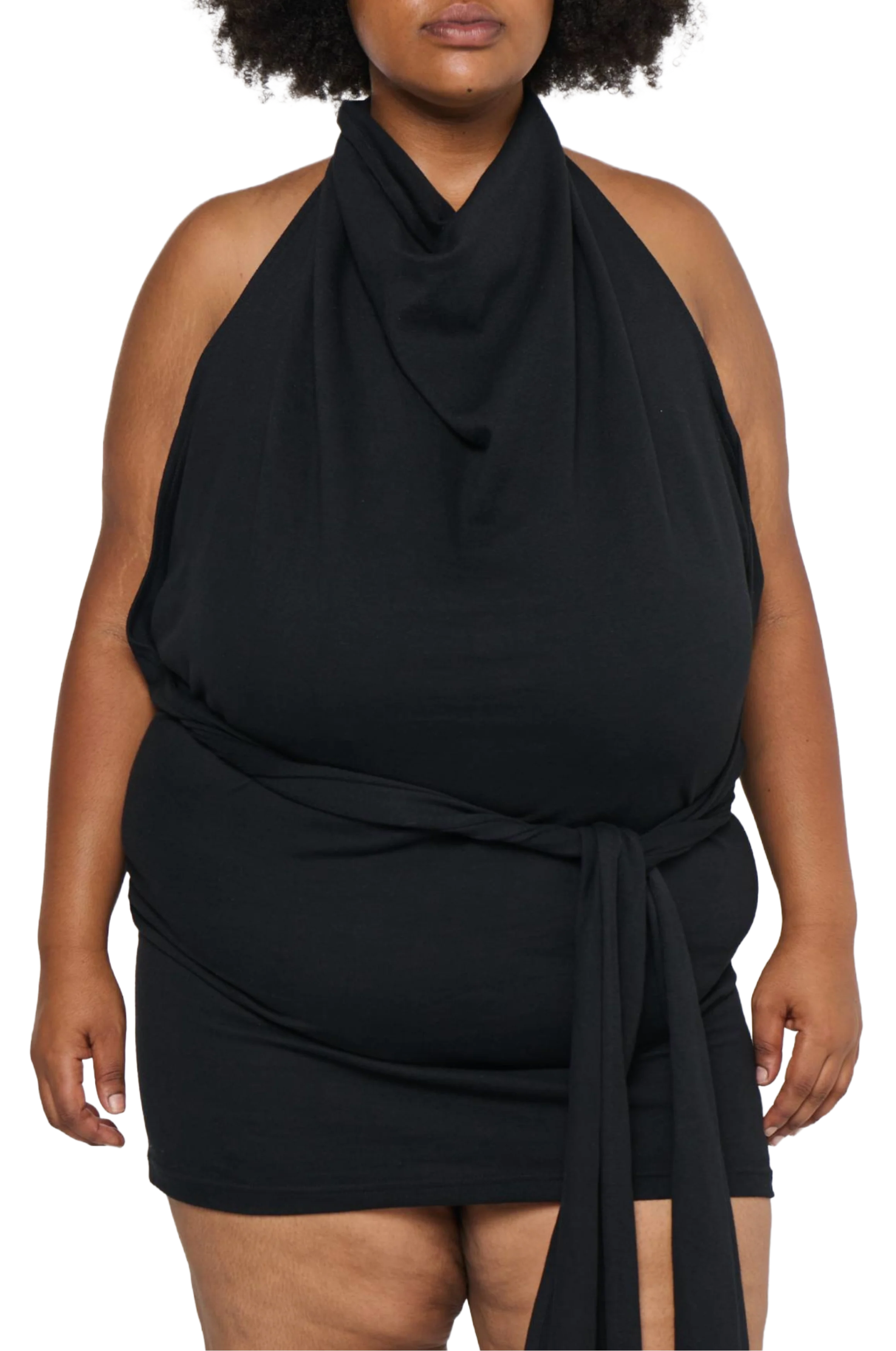 Halterneck Polo Dress/Skirt - Black - Image 8
