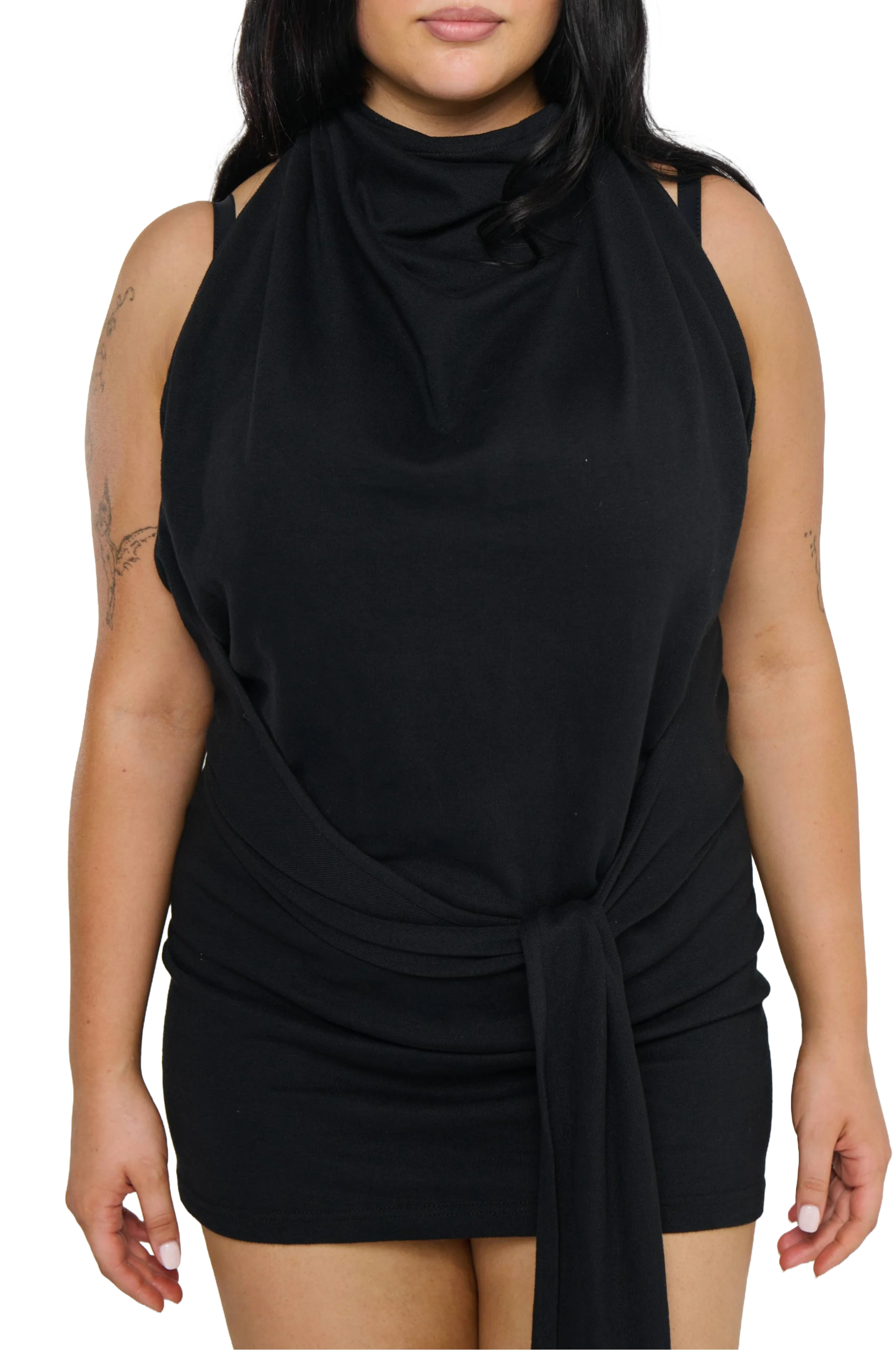 Halterneck Polo Dress/Skirt - Black - Image 7