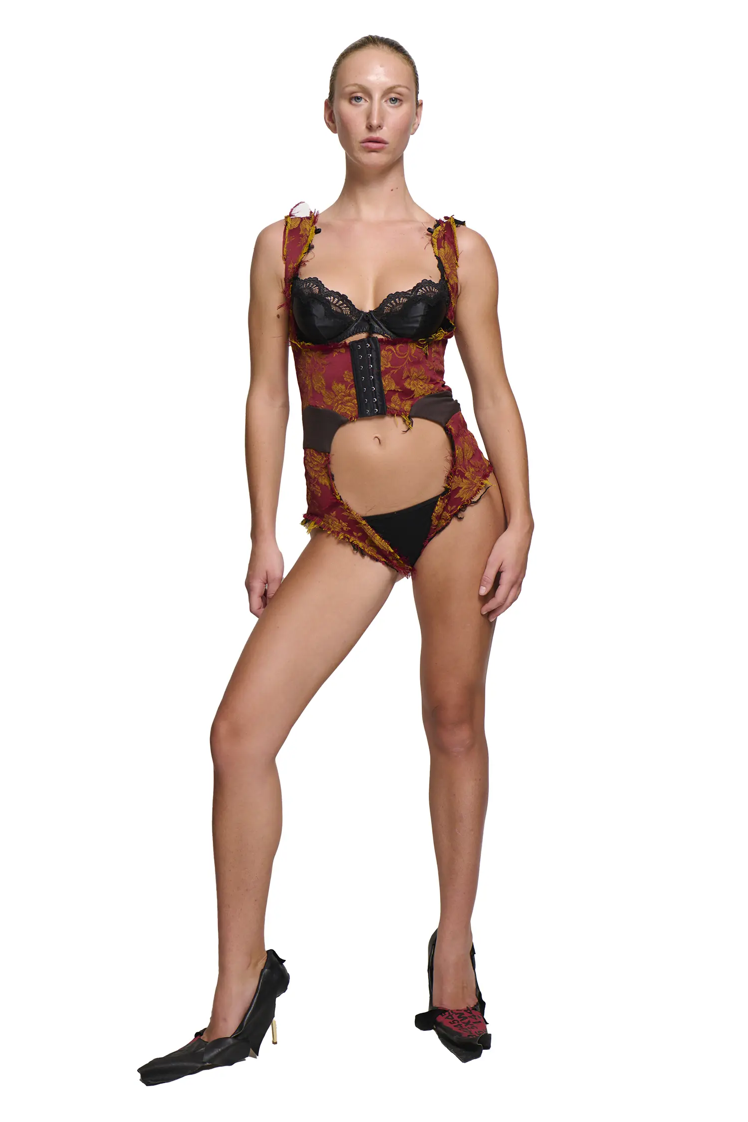 Furn Playsuit - Floral Jaquard