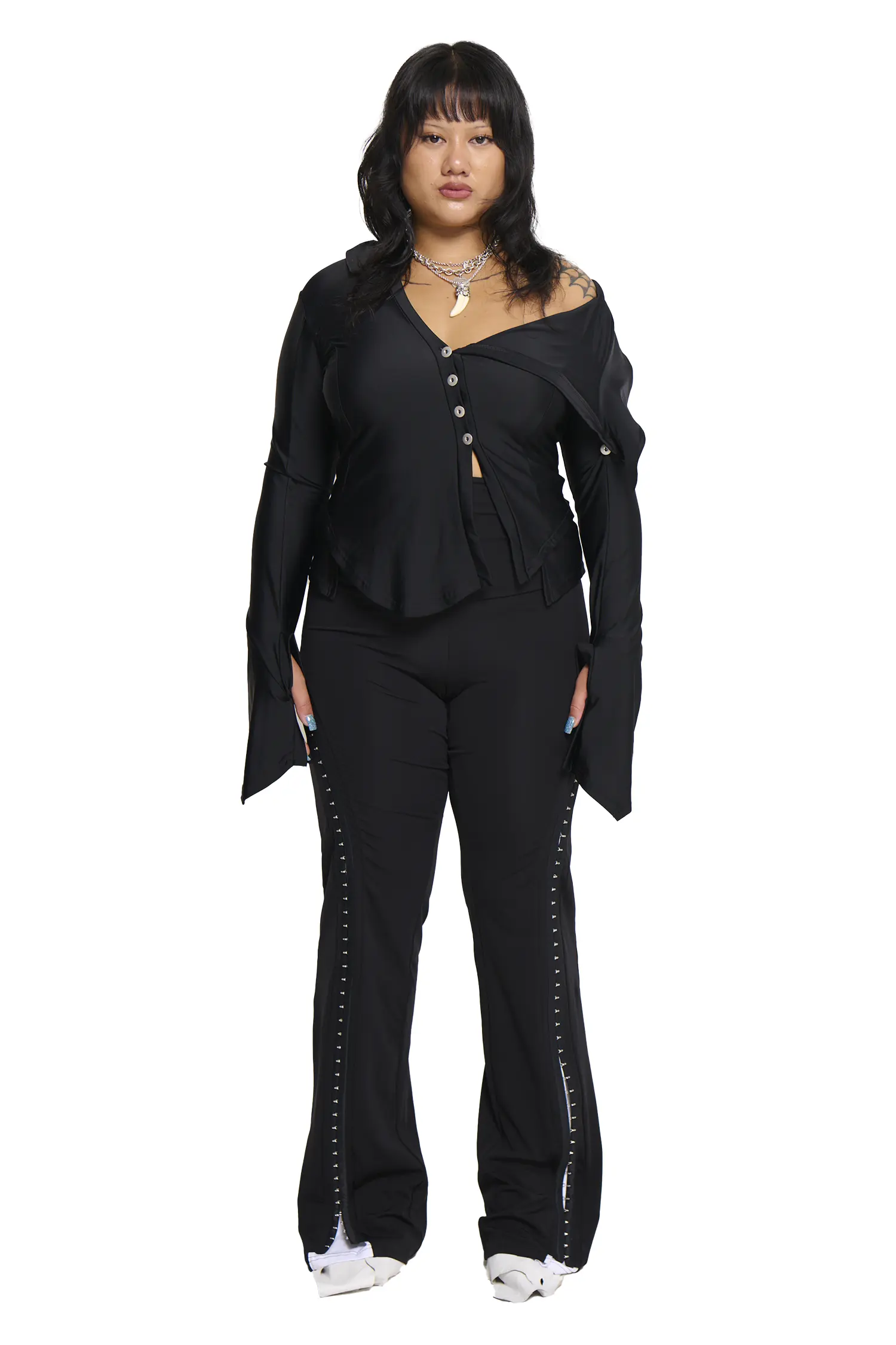 Hooked Pant - Black/White - Image 5