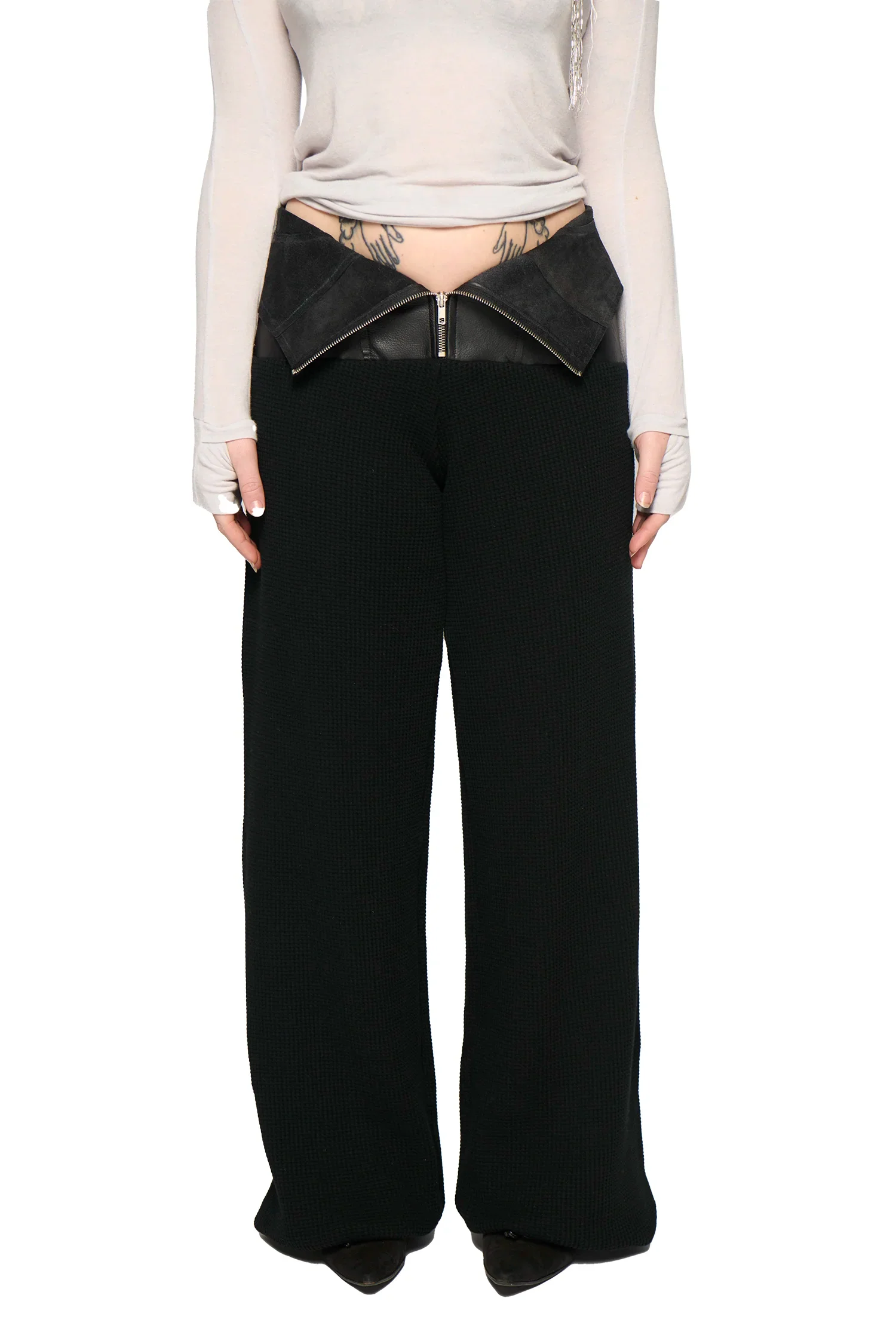 Leather Lefflers Corset Pant - Black - Image 3