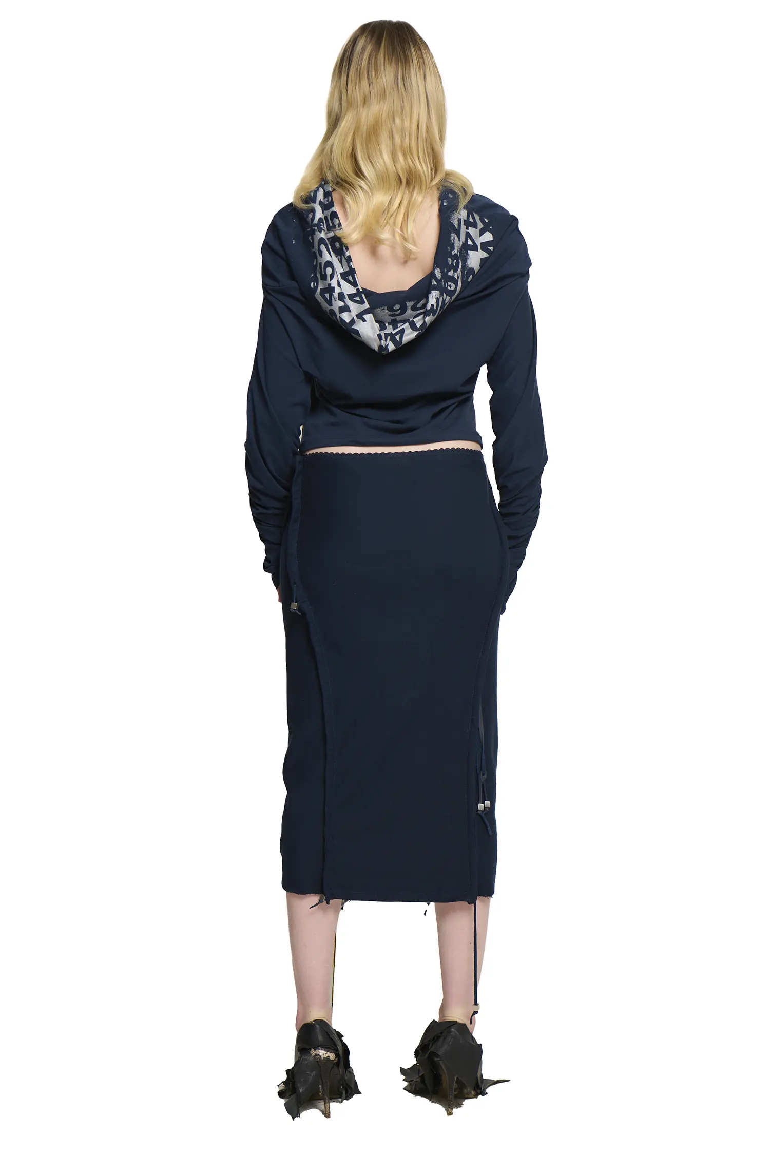 Lulu Long Sleeve Stretch Jersey Navy - Image 2