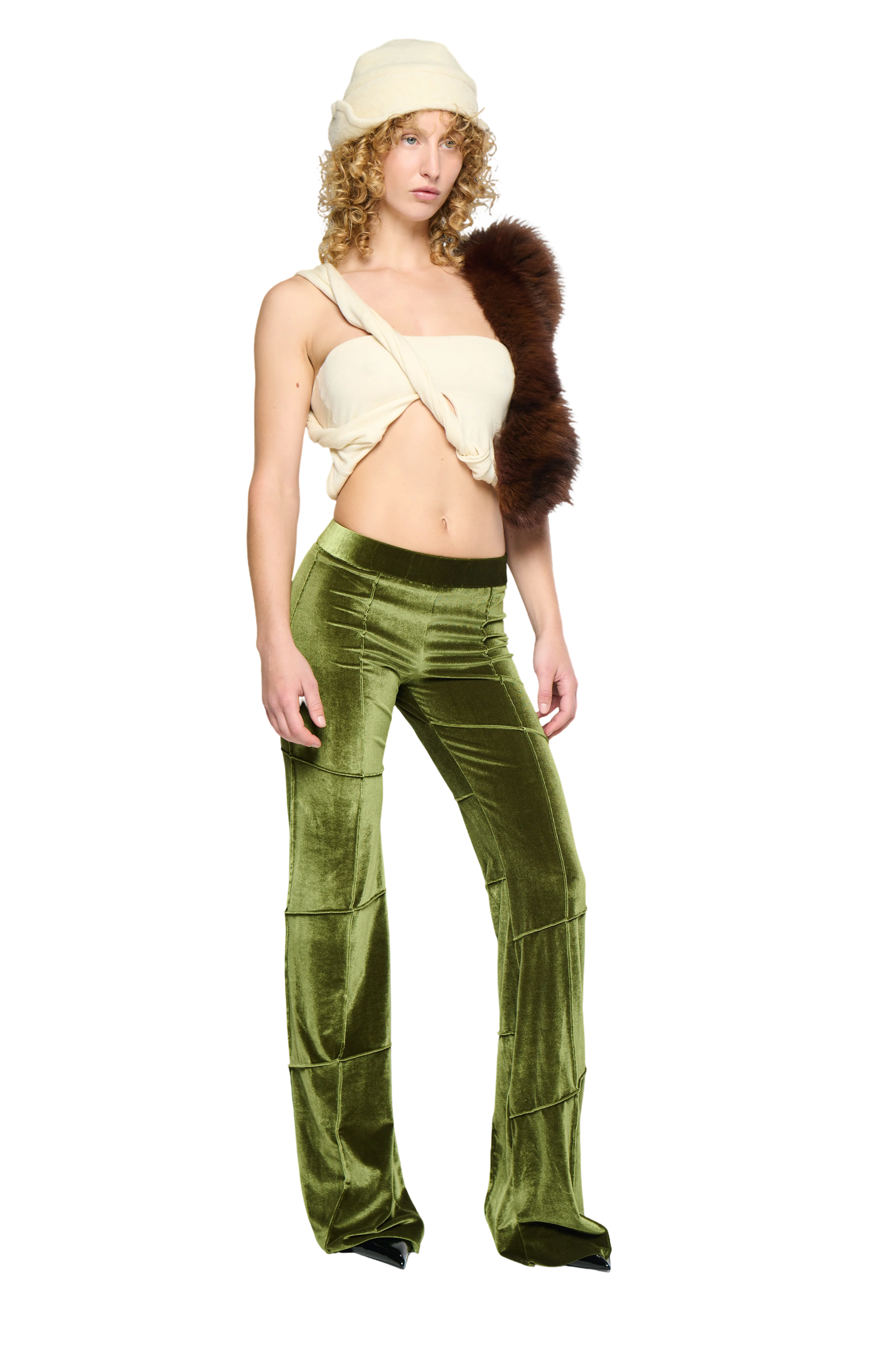 Spider Pant - Olive (Flare)