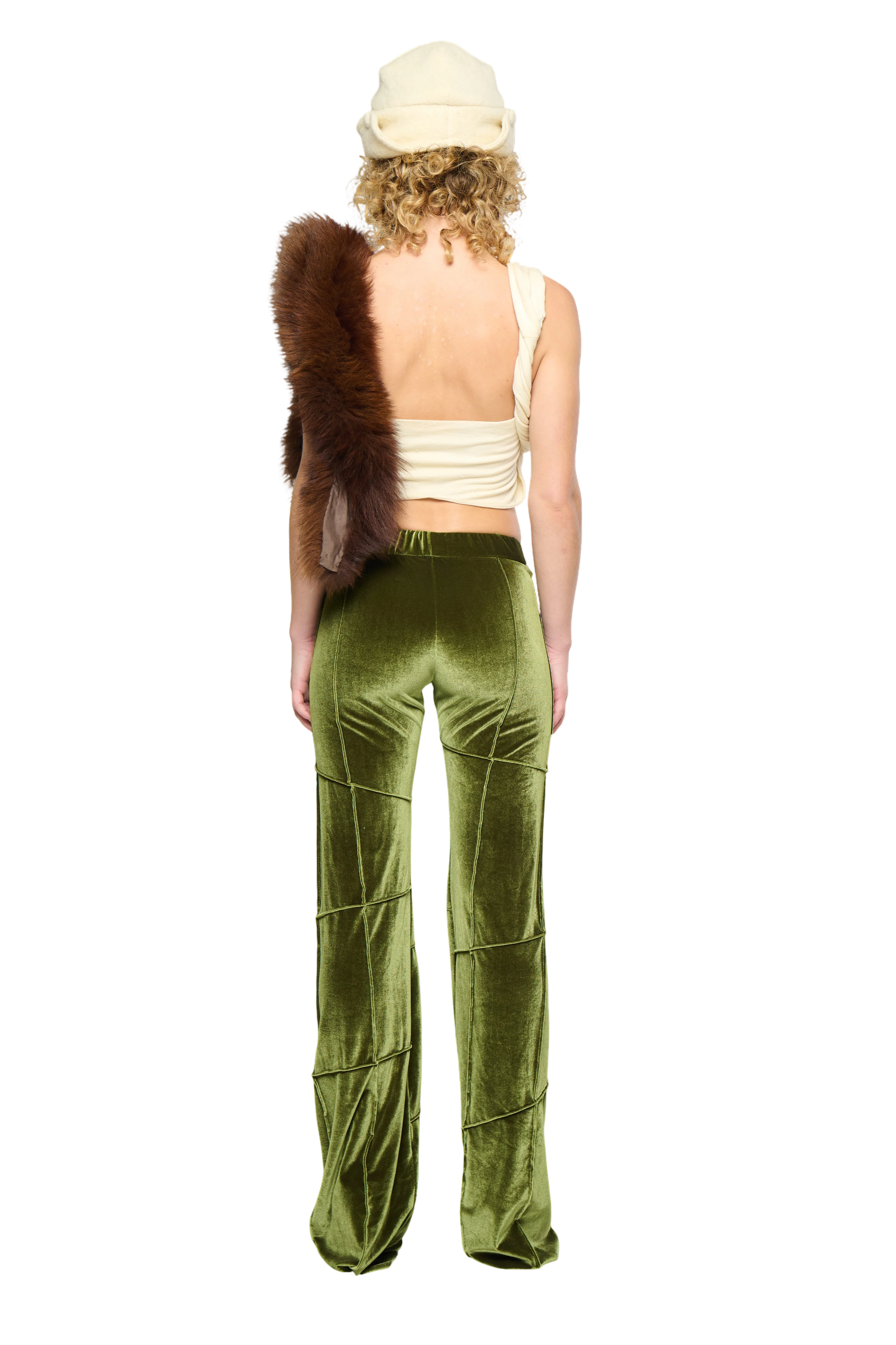 Spider Pant - Olive (Flare) - Image 2