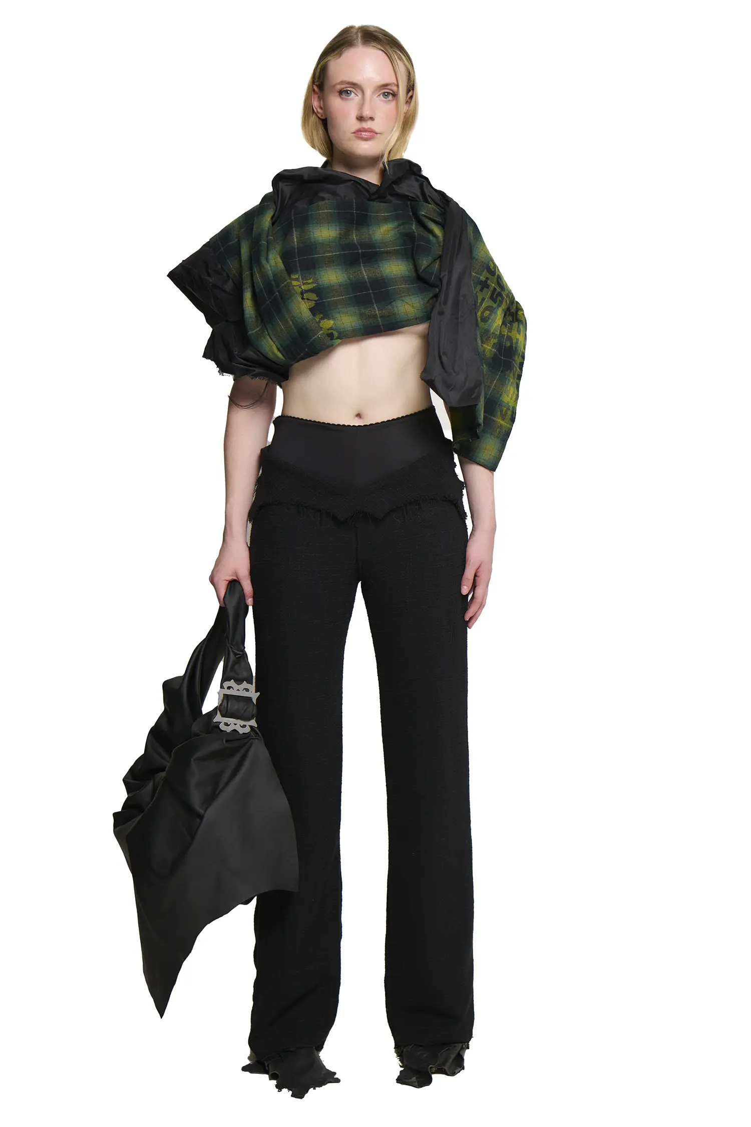 Phoebe Tweed Suit Pant - Black