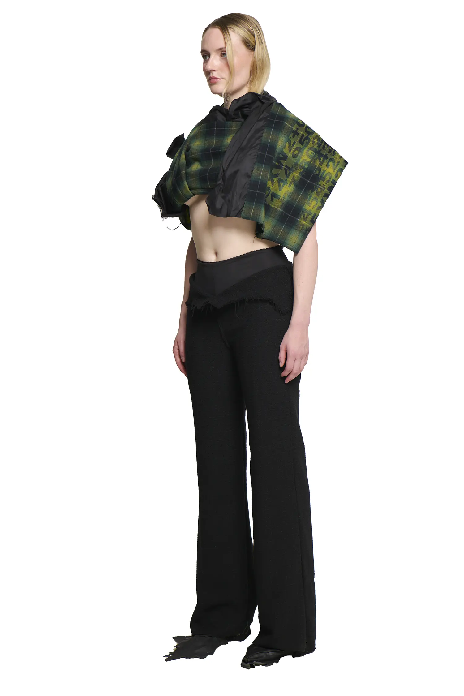 Phoebe Tweed Suit Pant - Black - Image 4