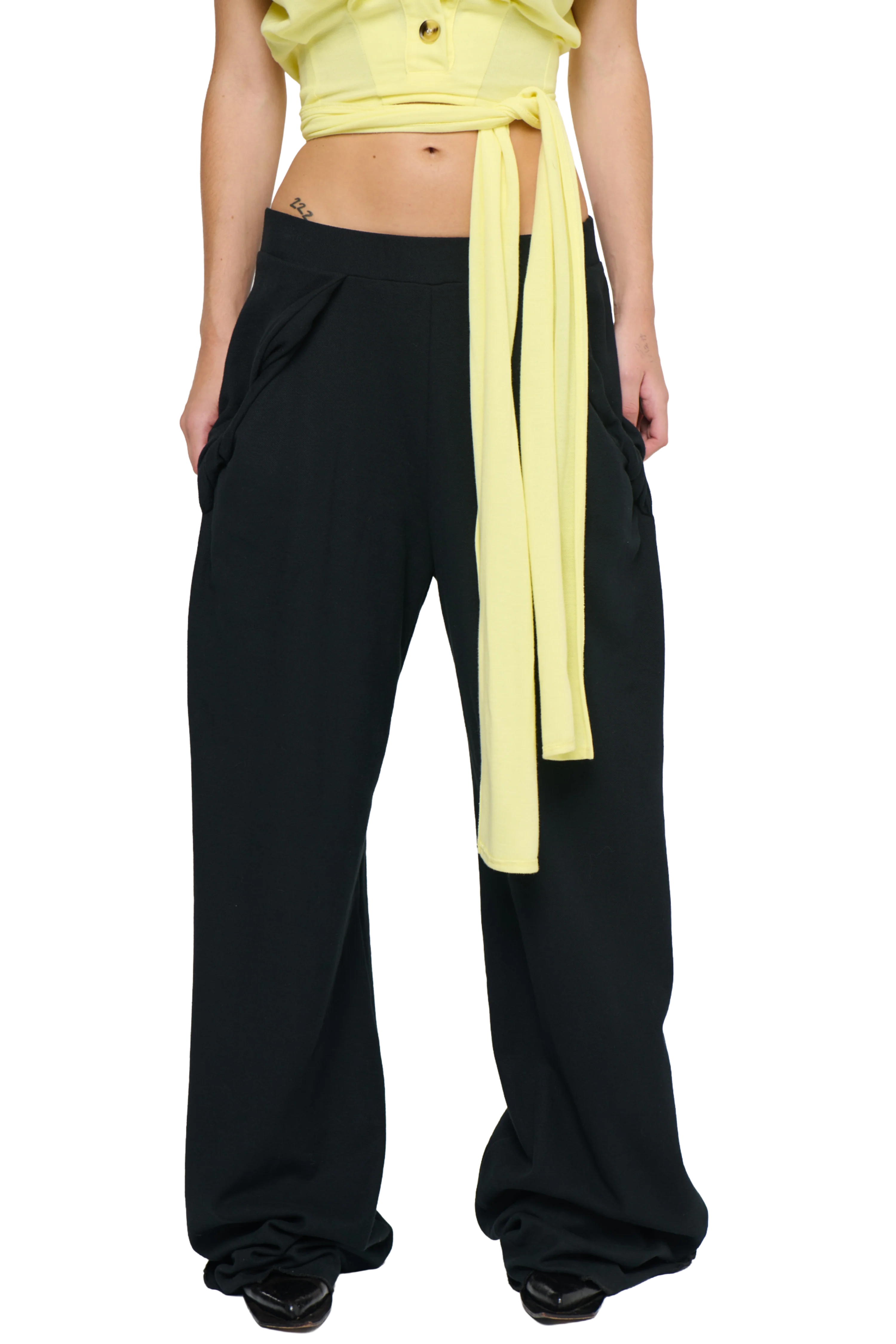 Pique Frank Pant - Black - Image 4