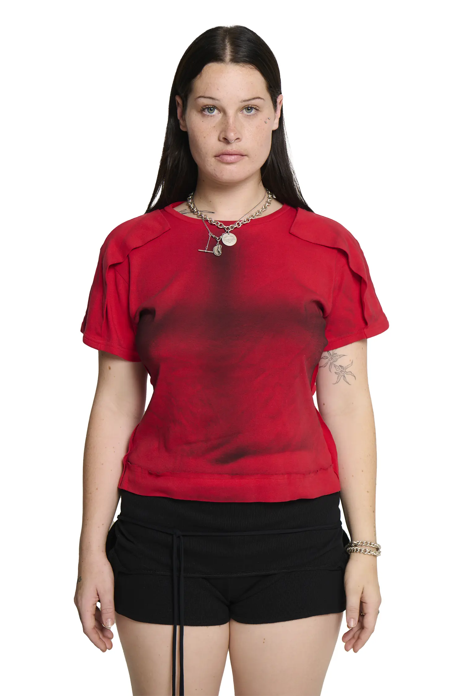 Placket T-Shirt Red