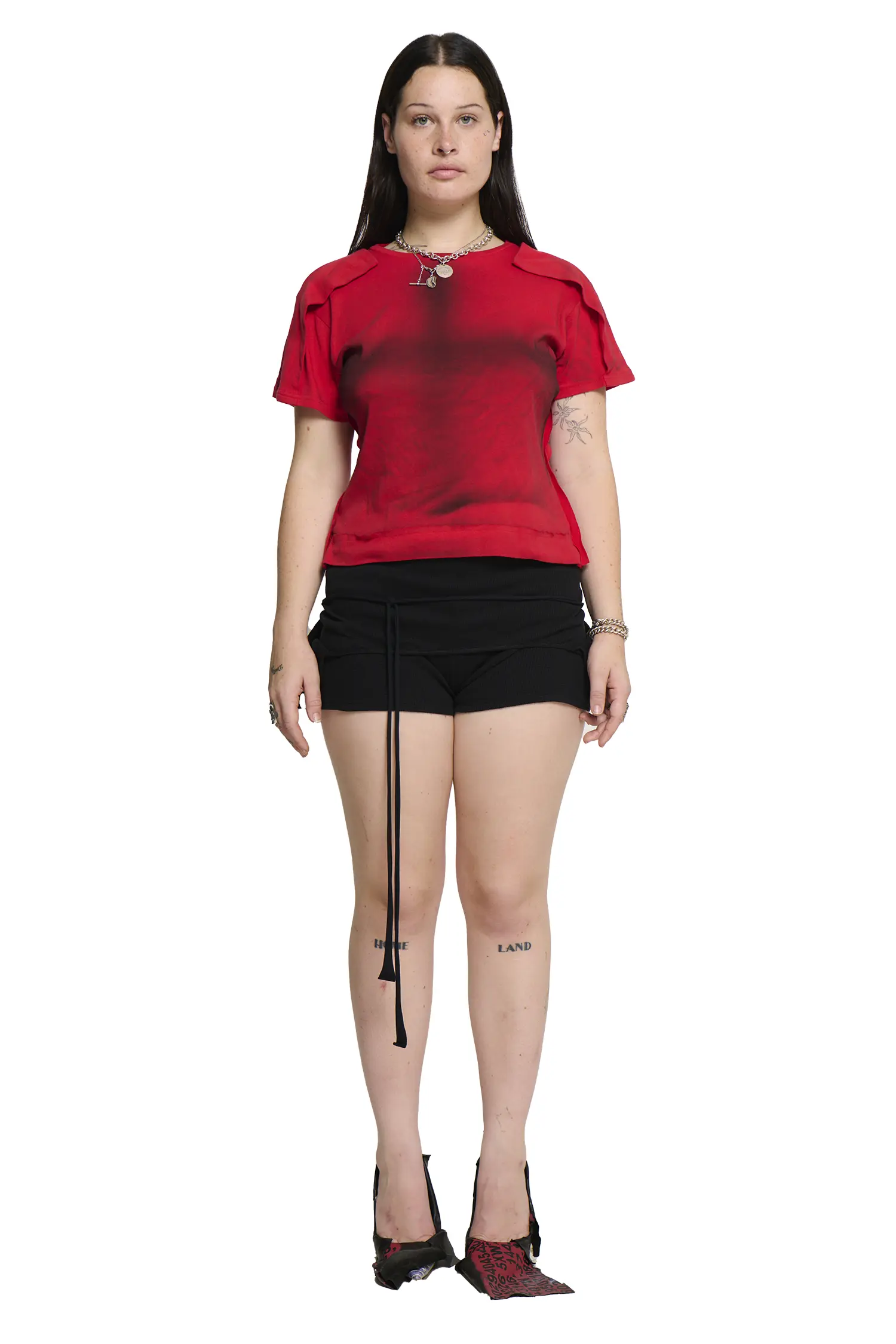 Placket T-Shirt Red - Image 2