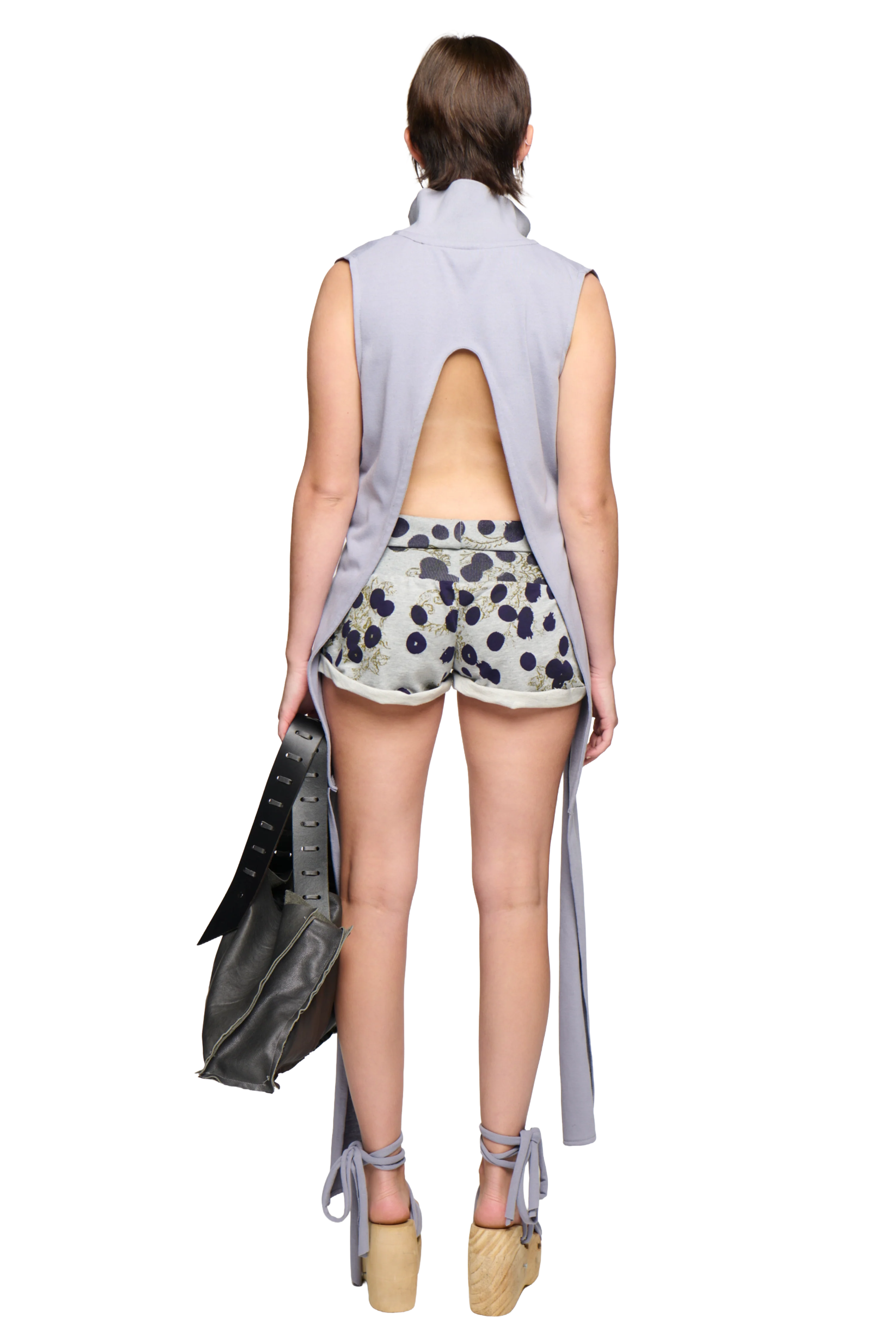 Polka-Dot Circus Short - Grey/Navy - Image 3