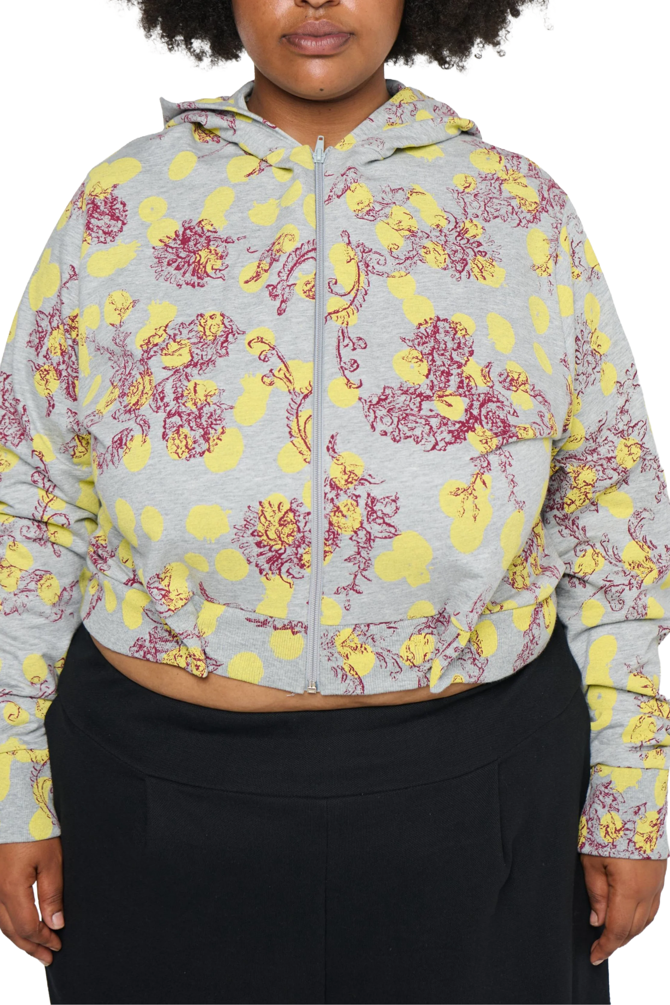 Polka-Dot Jacket - Grey/Yellow - Image 7
