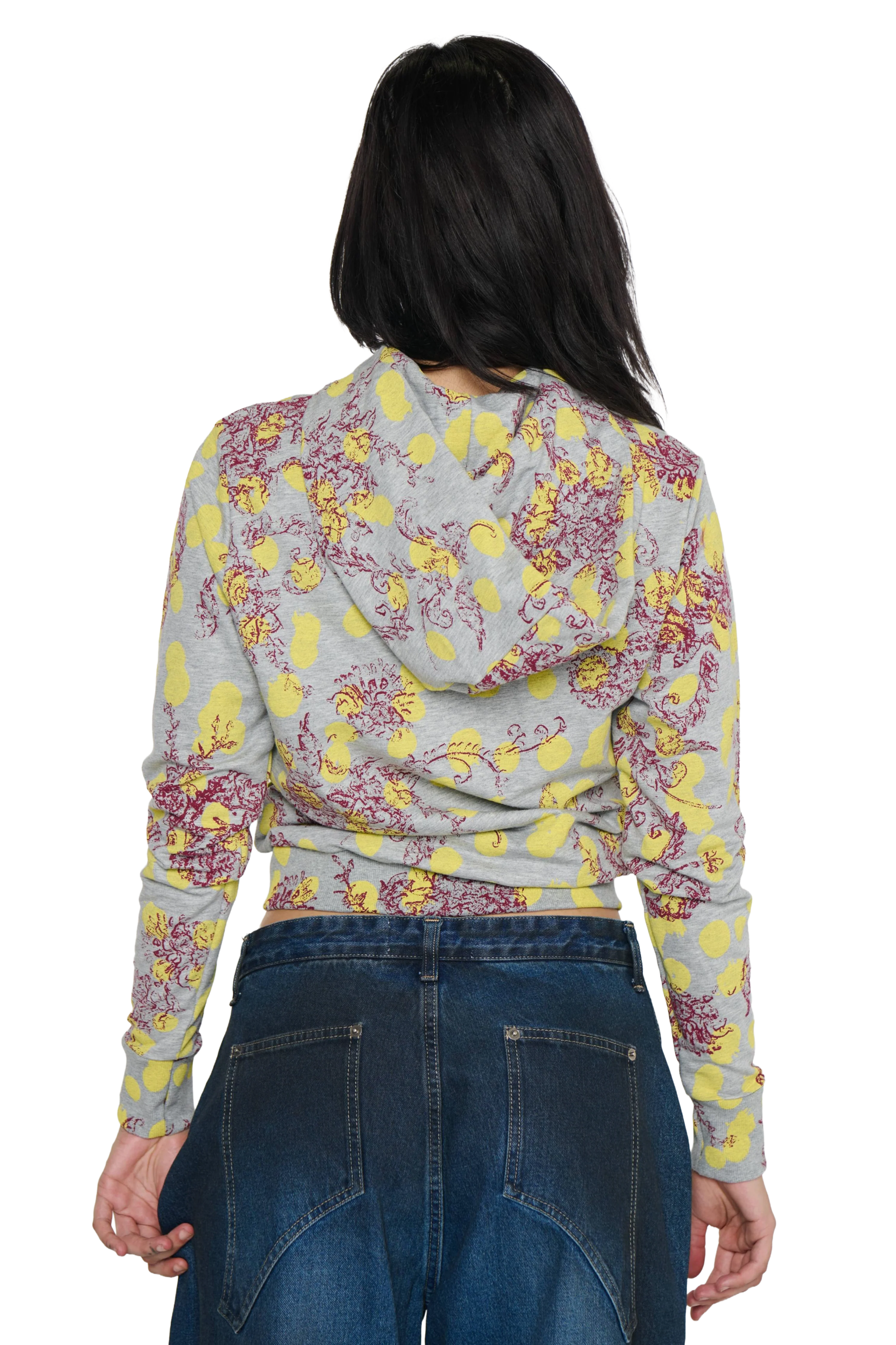 Polka-Dot Jacket - Grey/Yellow - Image 8