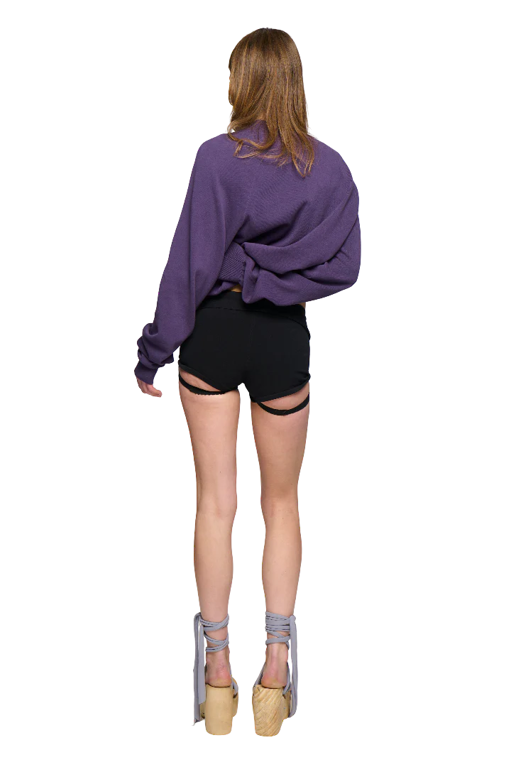 Shrug Cardigan Jumper - Purple - Image 2