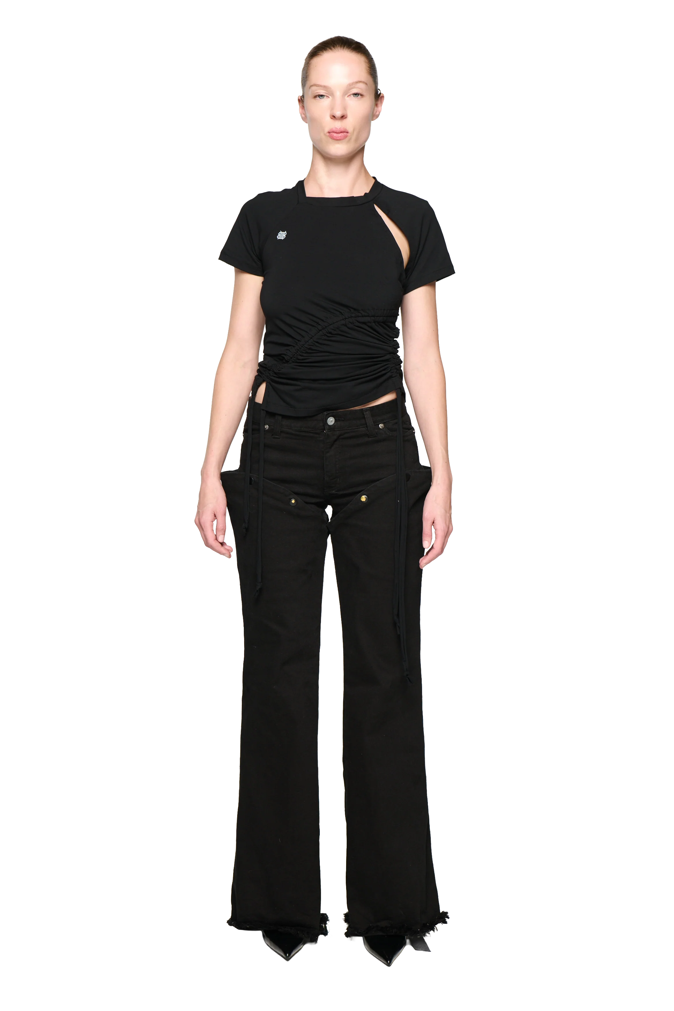 Run Off Denim V2 - Black