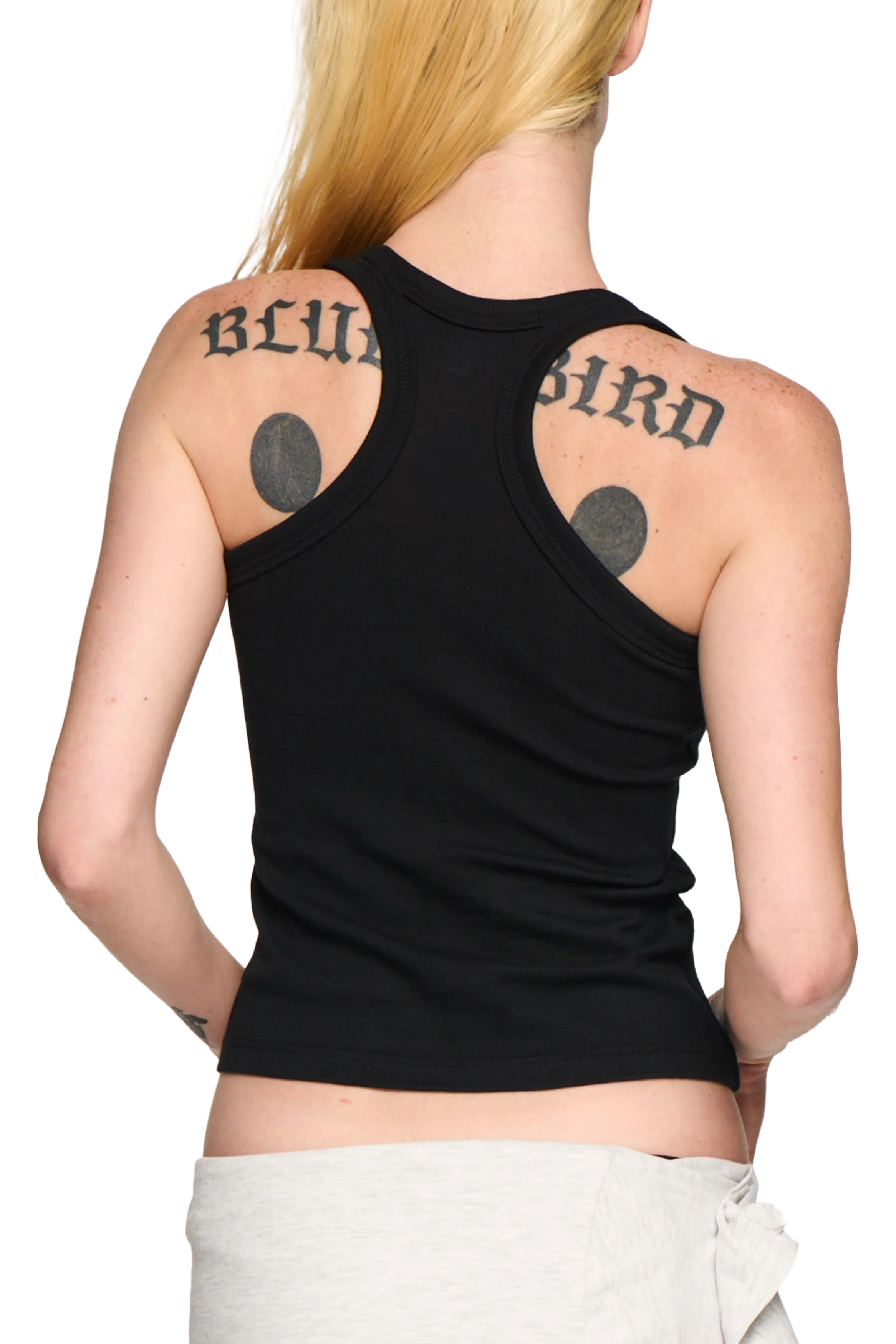 Scoop Neck Tank - Black - Image 2