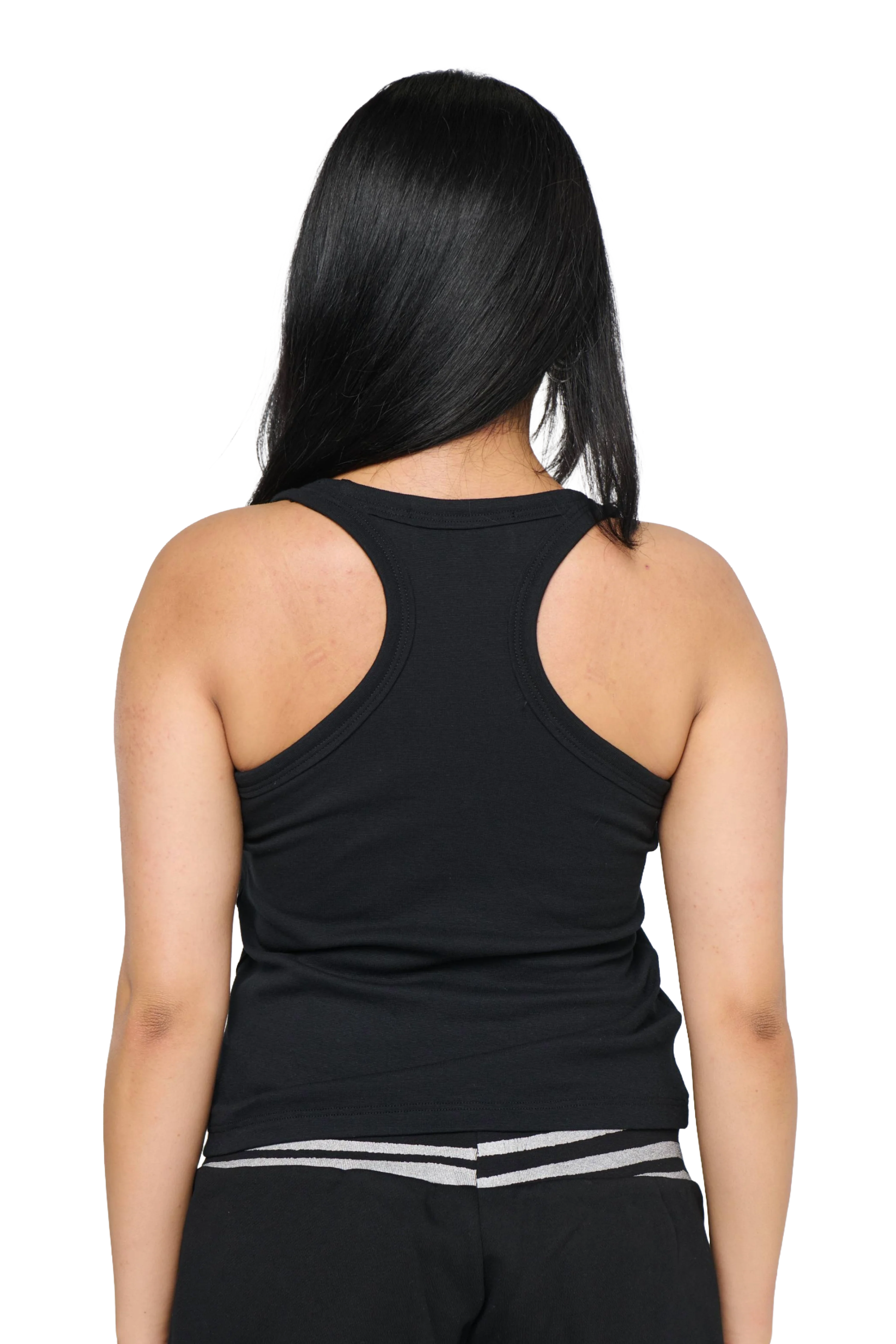 Scoop Neck Tank - Black - Image 8