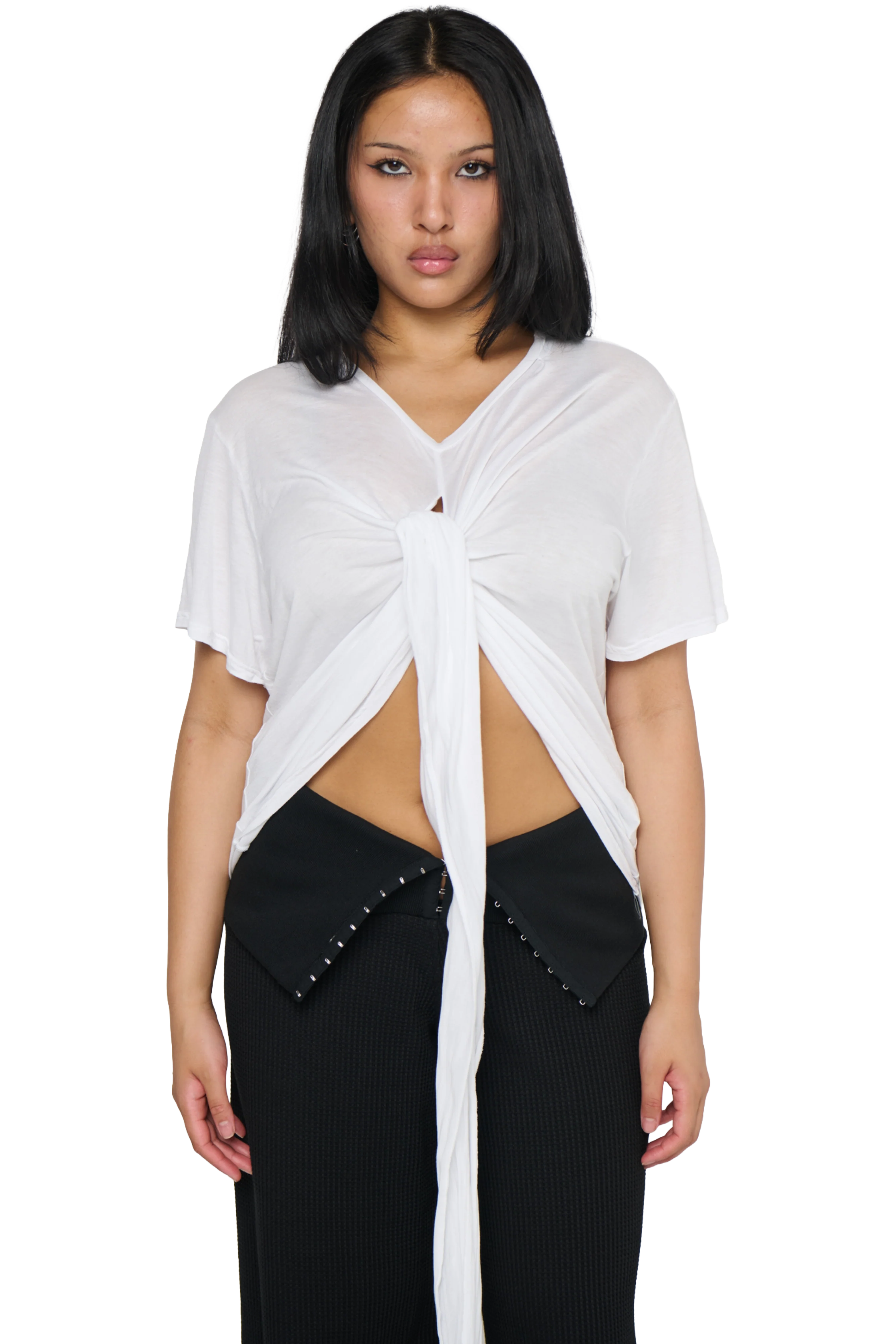 Scrunch T-Shirt - White - Image 3