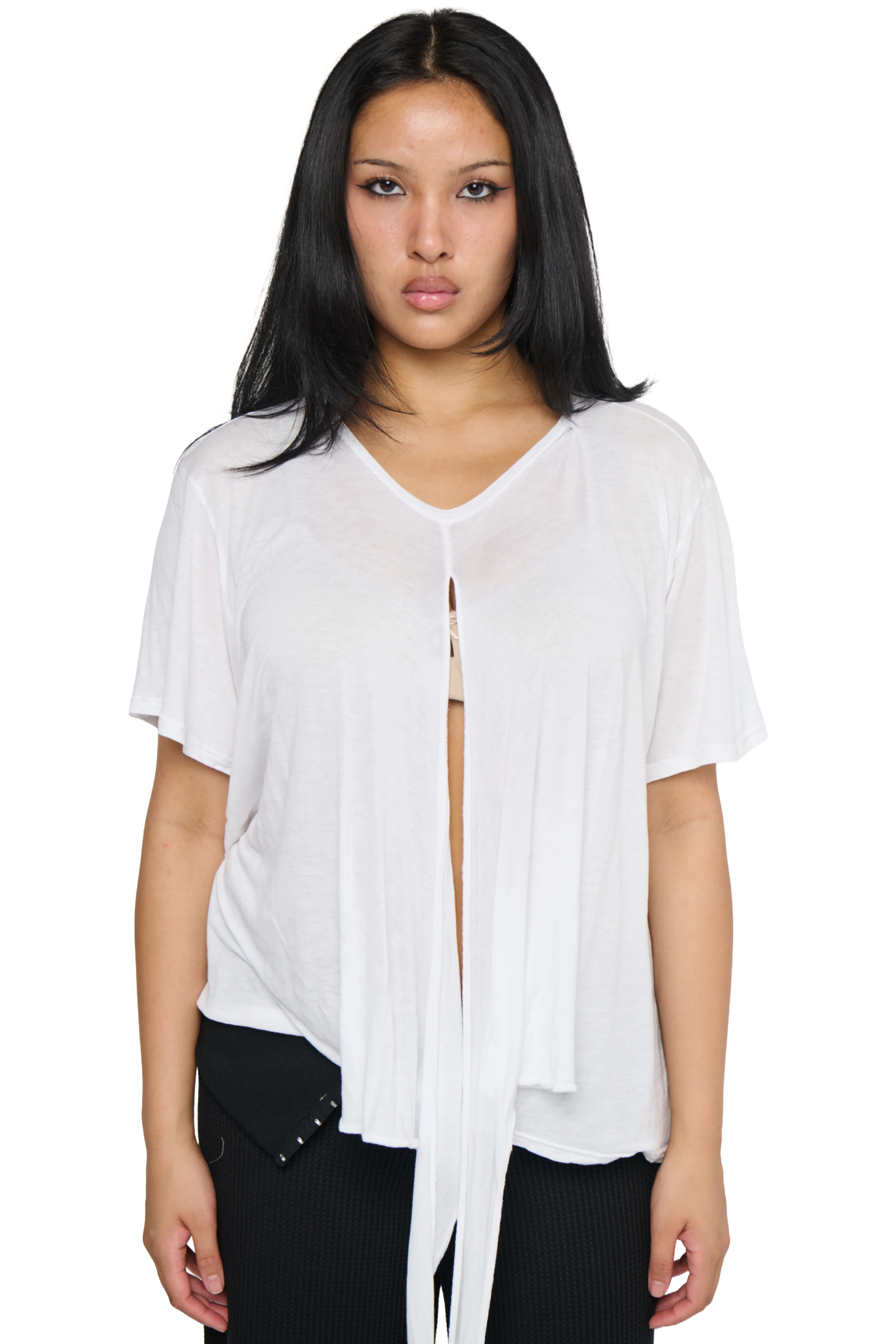 Scrunch T-Shirt - White - Image 4