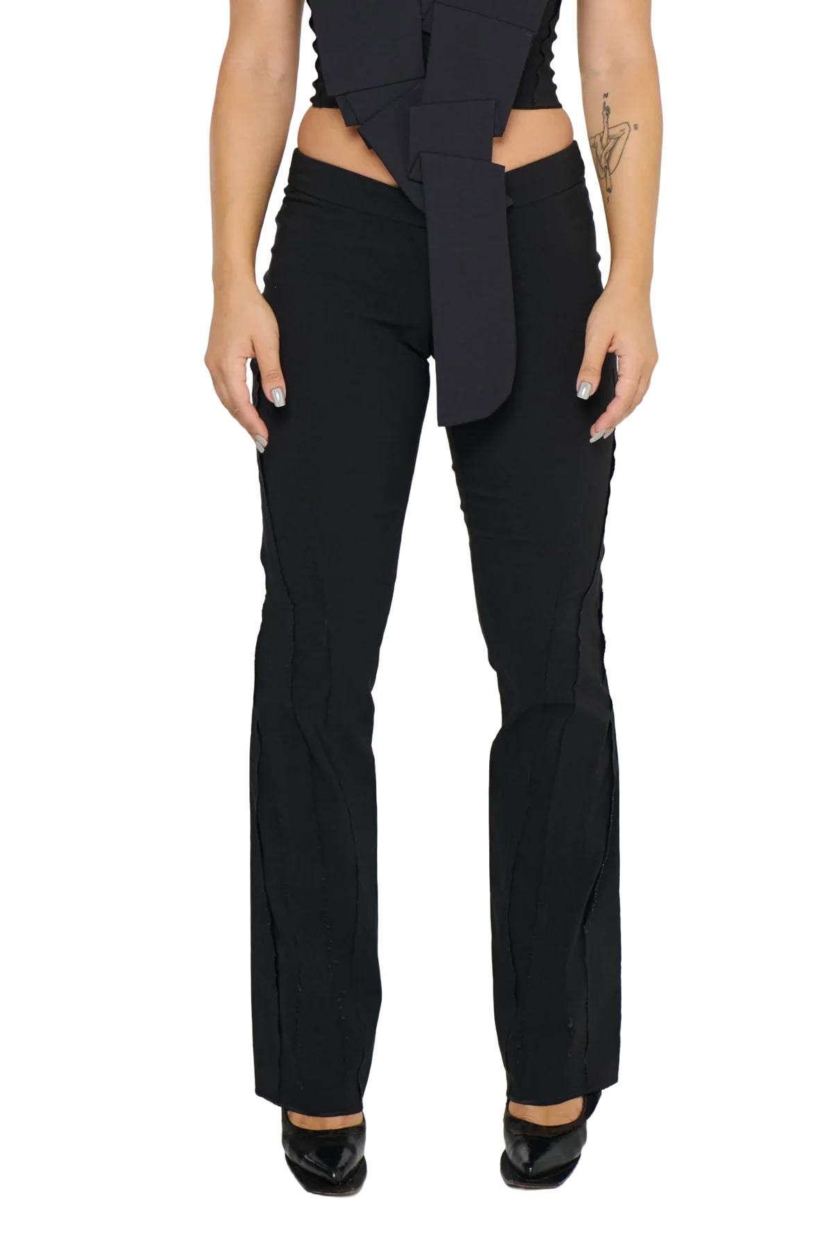 Spliced Pant Low Rise - Iron Grey - Image 3