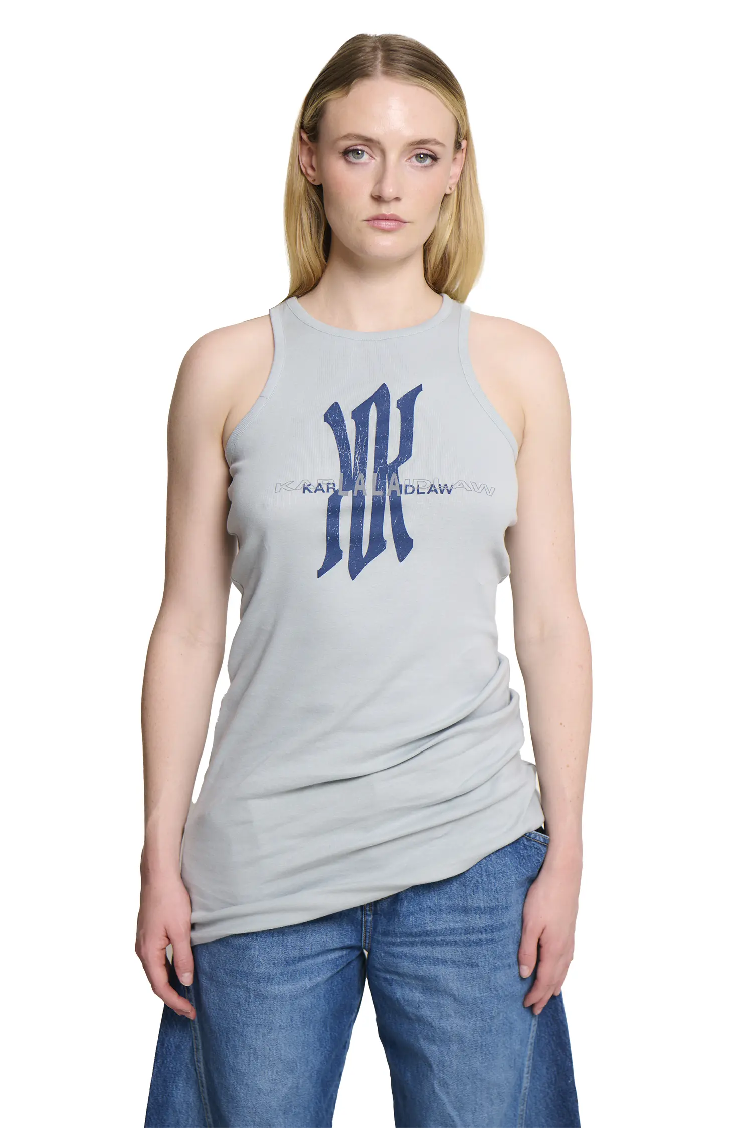 LALA Tank Dress - Light Blue - Image 4