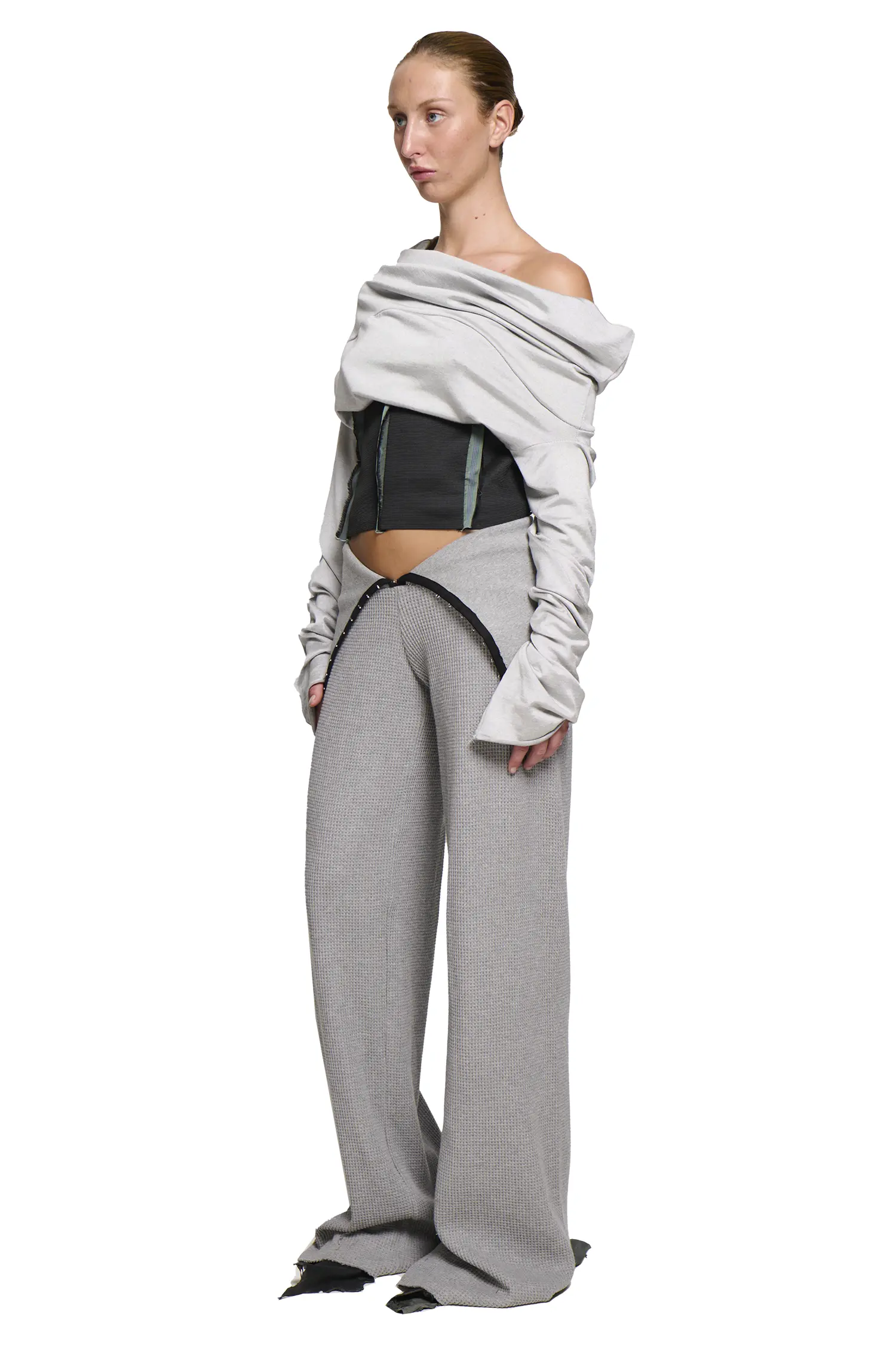 Waffle Jester Pant - Grey Marle - Image 2