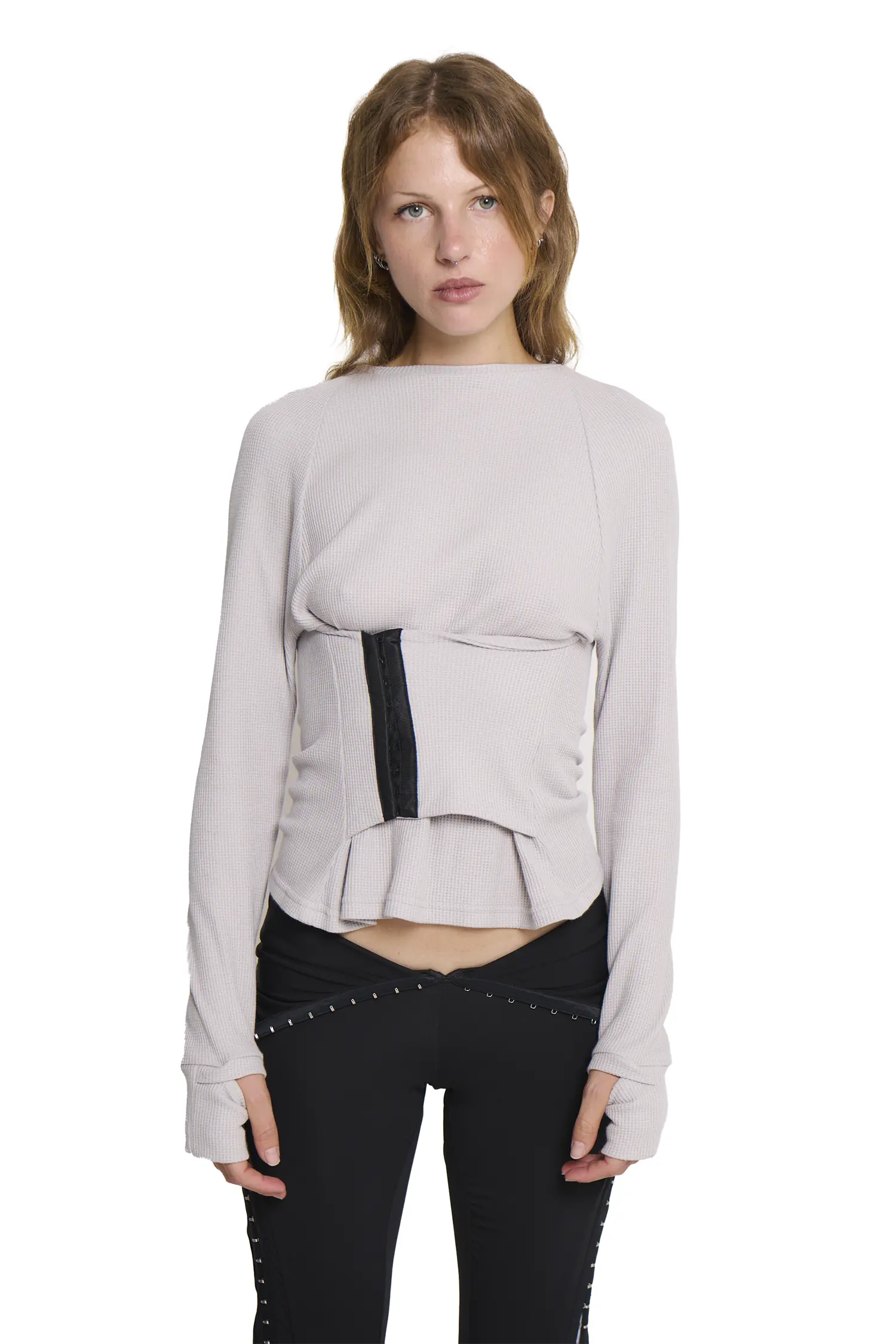 Wrapped Top - Grey - Image 2