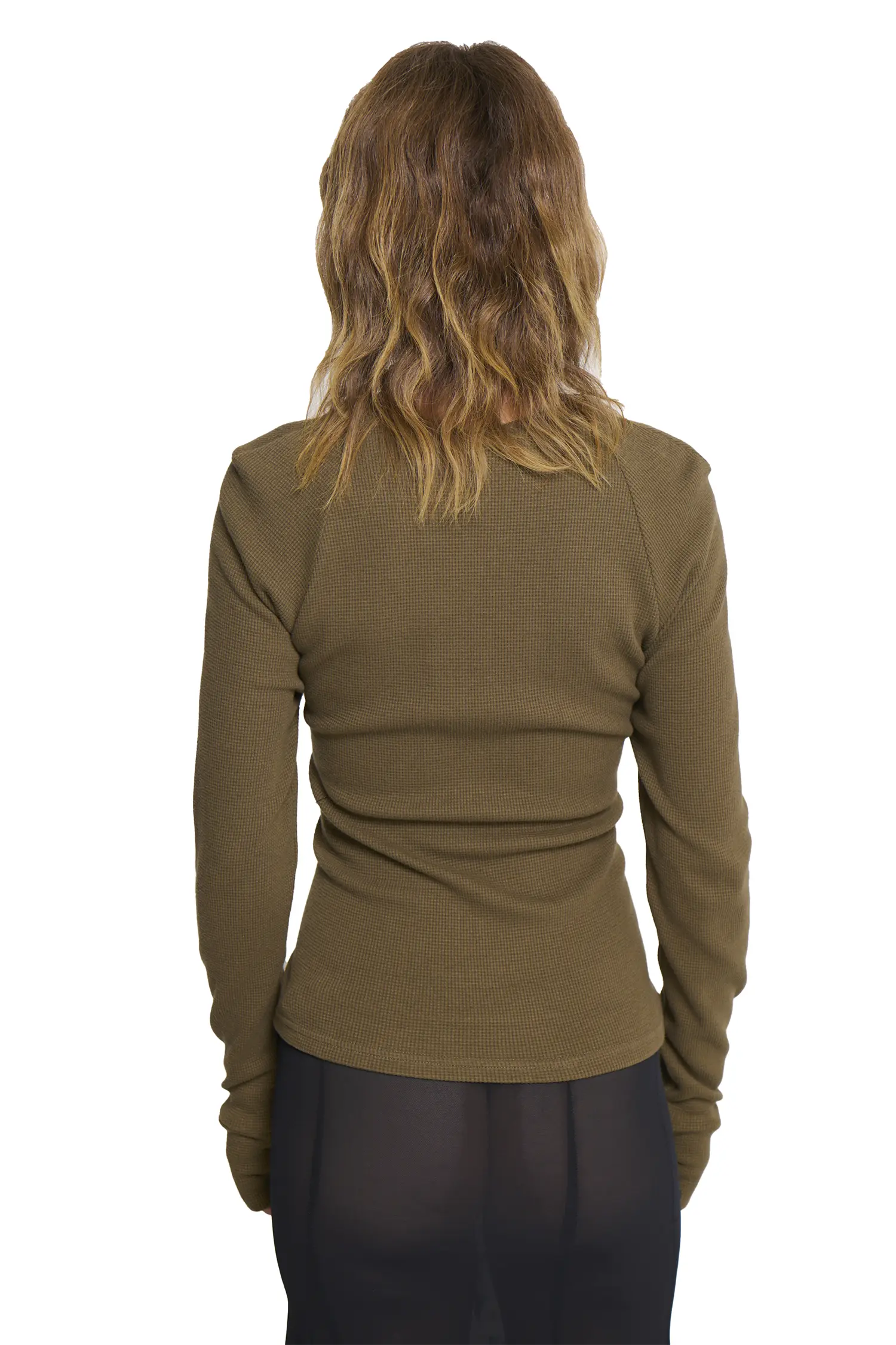 Wrapped Top - Khaki - Image 4