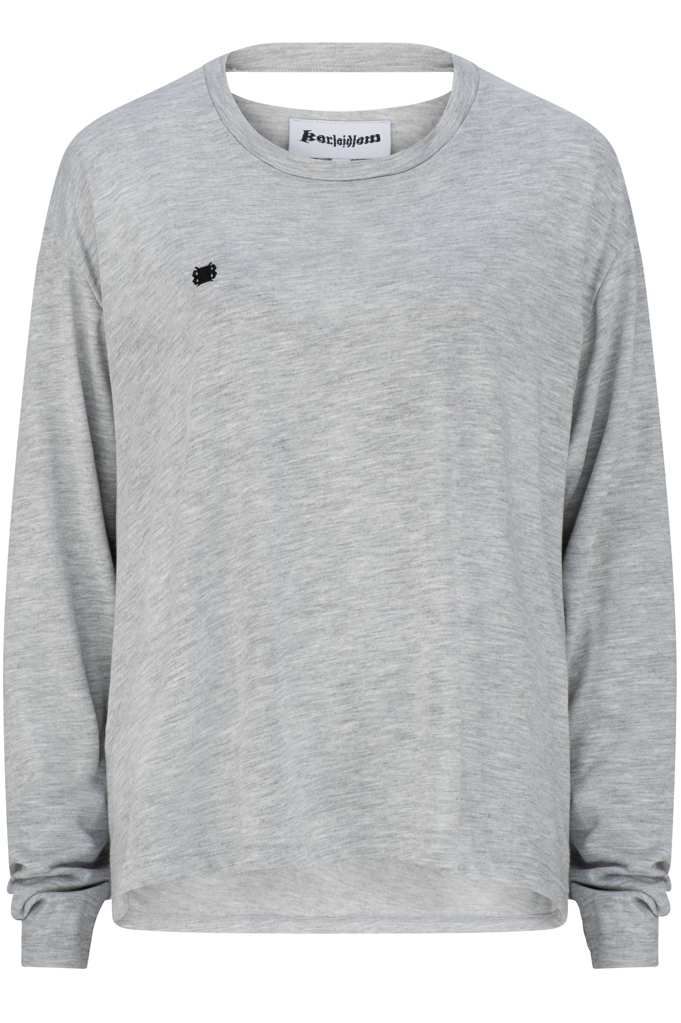 Zipper Long sleeve - Grey Marle - Image 7