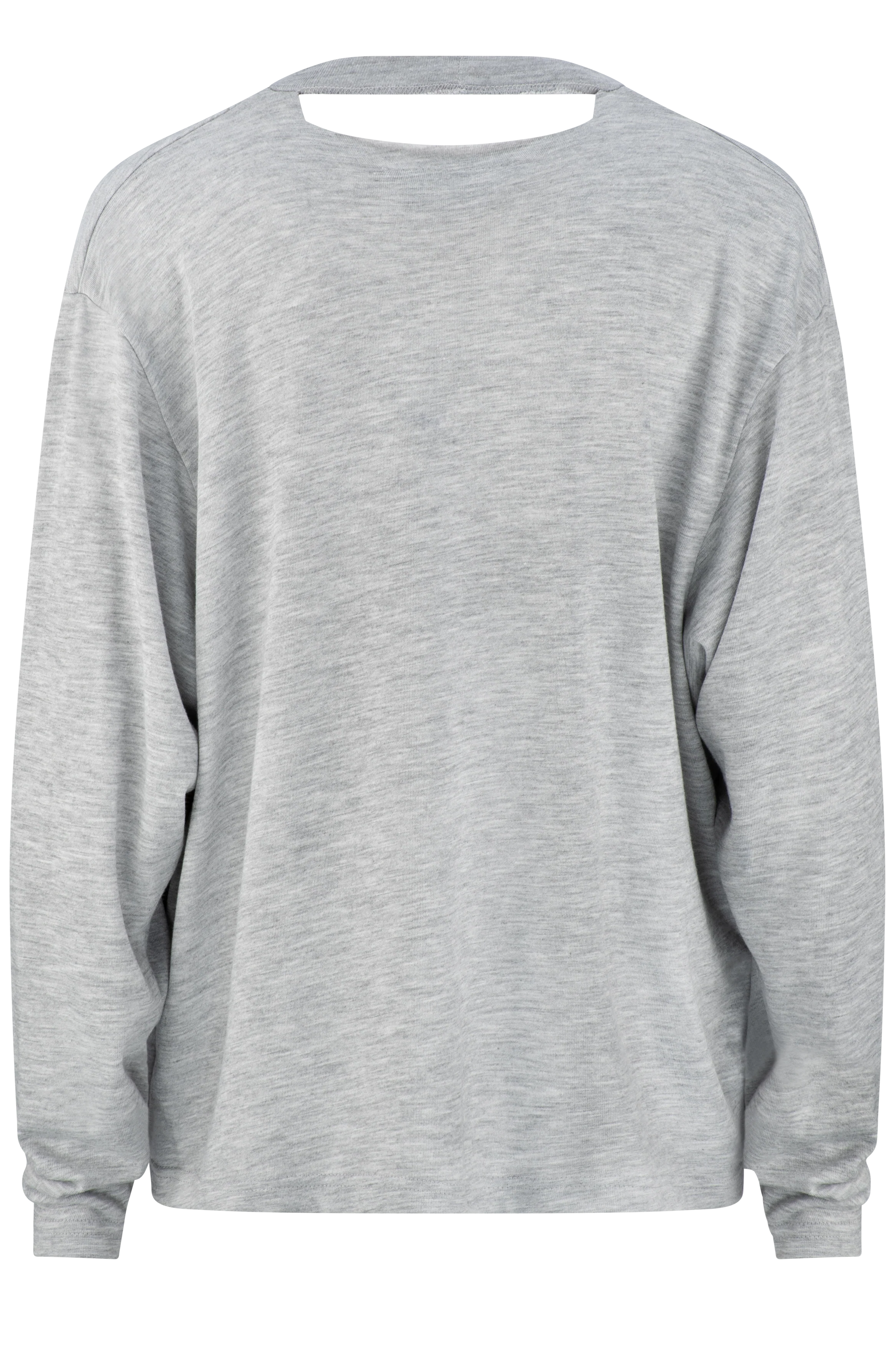 Zipper Long sleeve - Grey Marle - Image 8